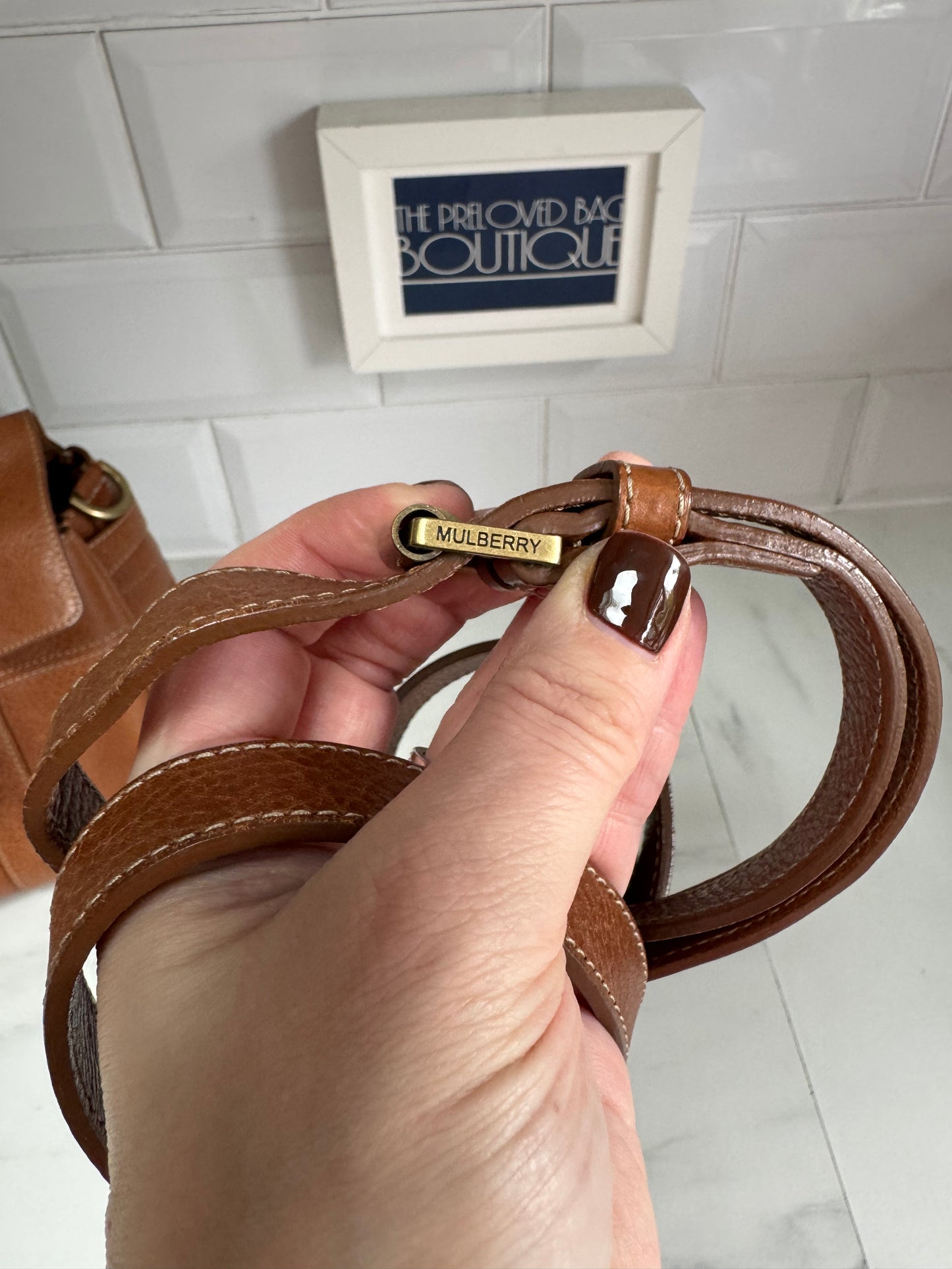 Mulberry SmallBayswater Satchel - Oak