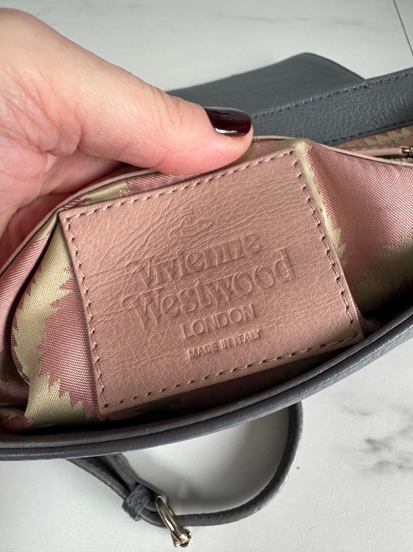 Vivienne Westwood “Balmoral” Shoulder Bag - Grey