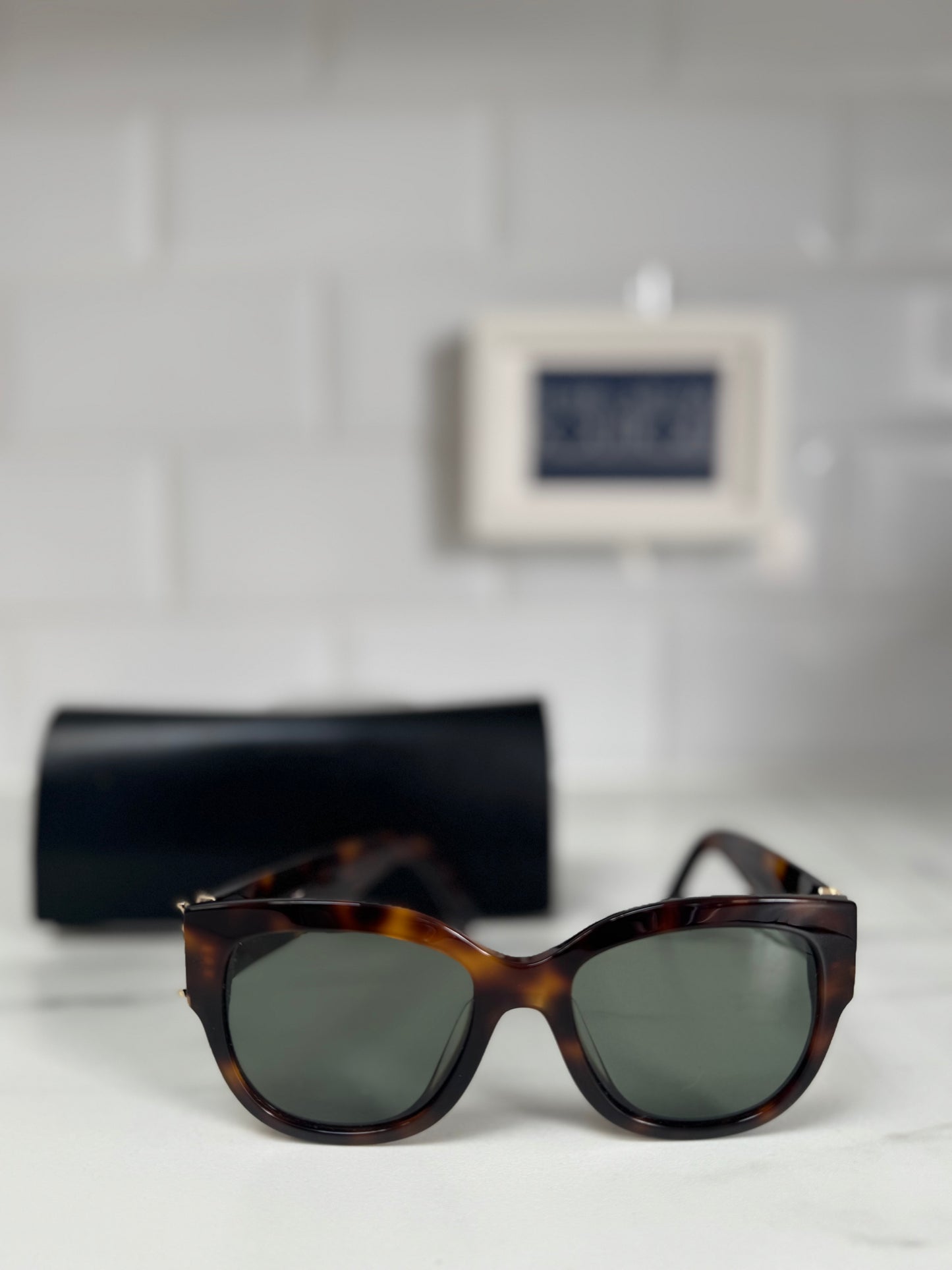Saint Laurent (YSL) Sun SL/M95 Sunglasses - tortoiseshell