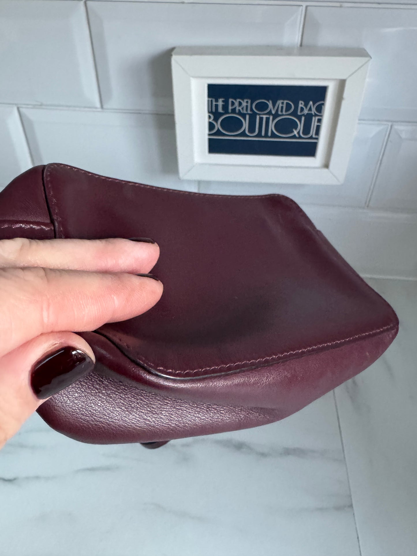 Mulberry Blossom Pochette - Oxblood