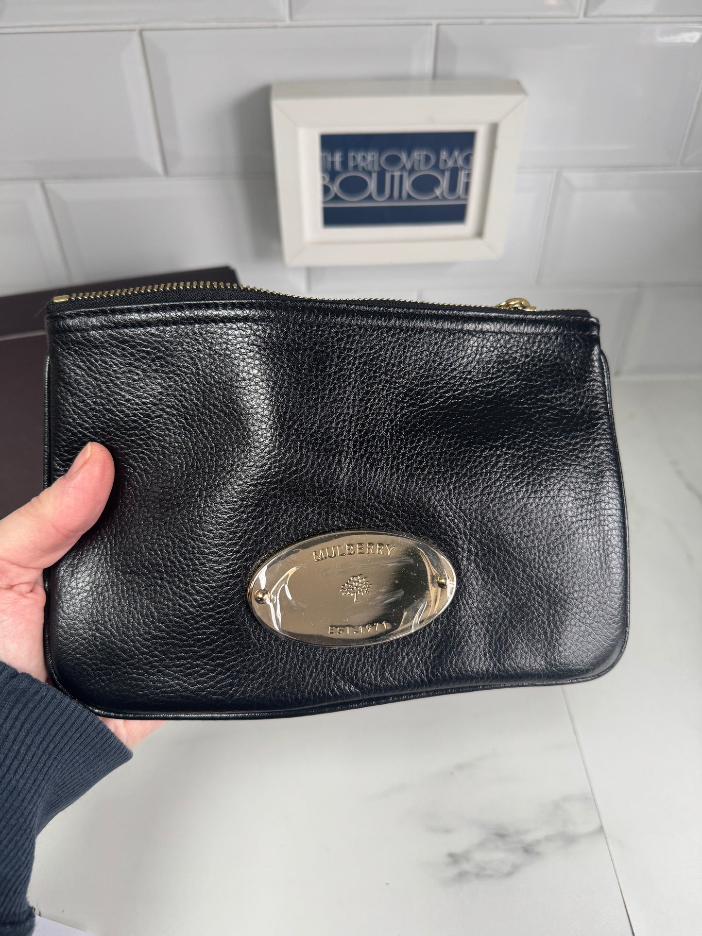 Mulberry Mitzy Zipped Pouch - Black