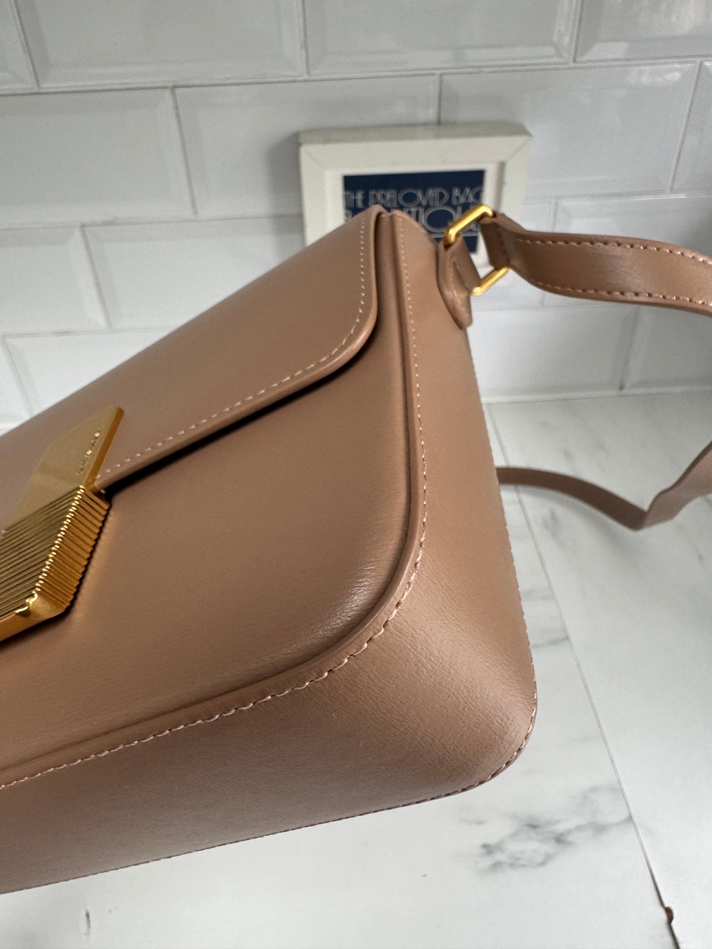 Ateliers Auguste Mini Monceau gold Edition - taupe box leather