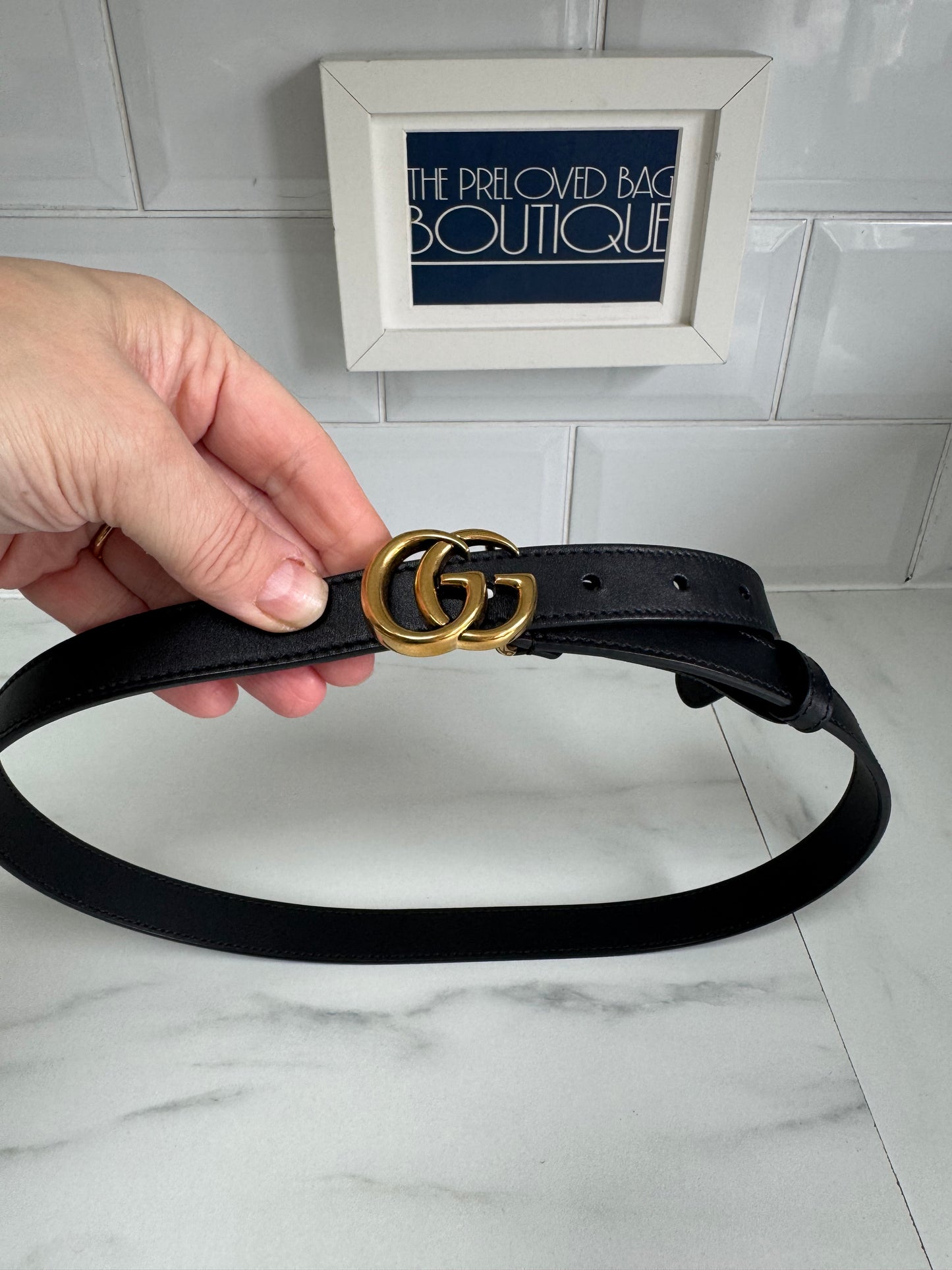 Gucci Slim Belt - Black