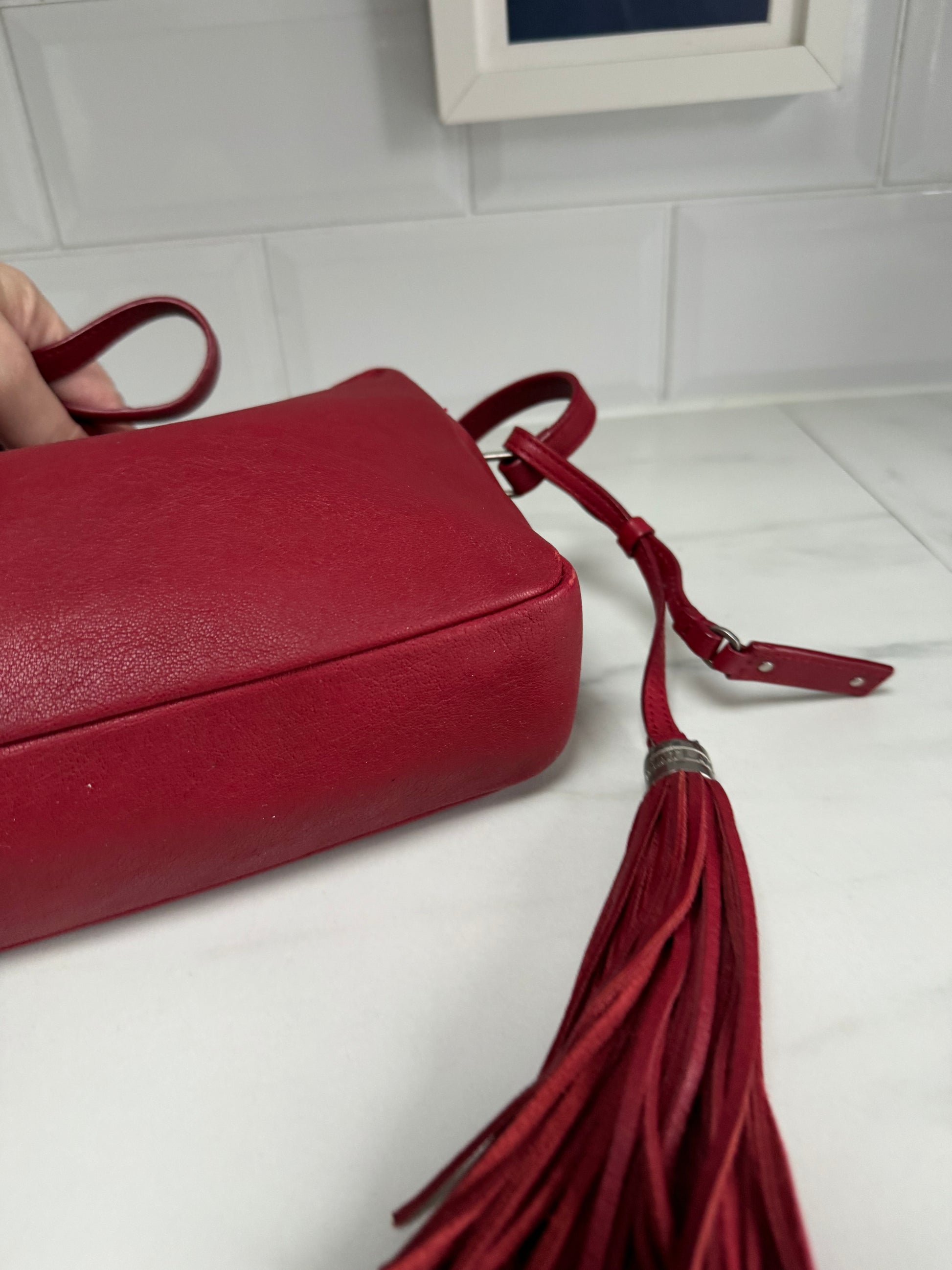 Saint Laurent (YSL) Lou Camera Bag Red – The Preloved Bag Boutique