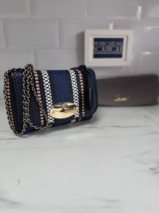 Mulberry Regular Twilight Rafia Lily - blue, pink, black and white