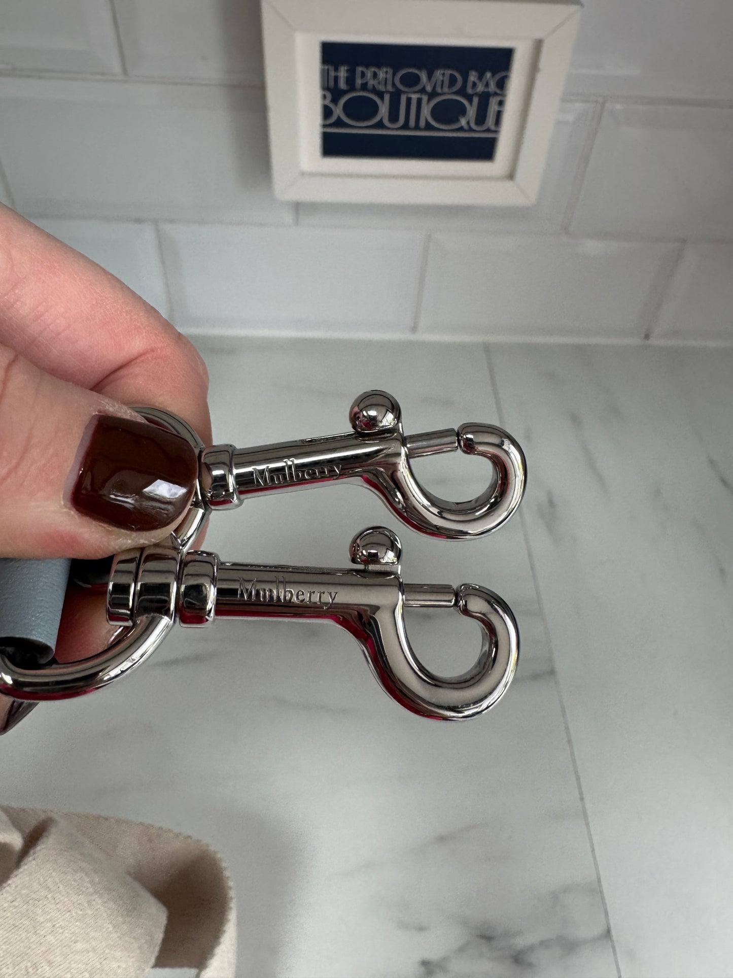 Mulberry Darley Satchel - Cloud