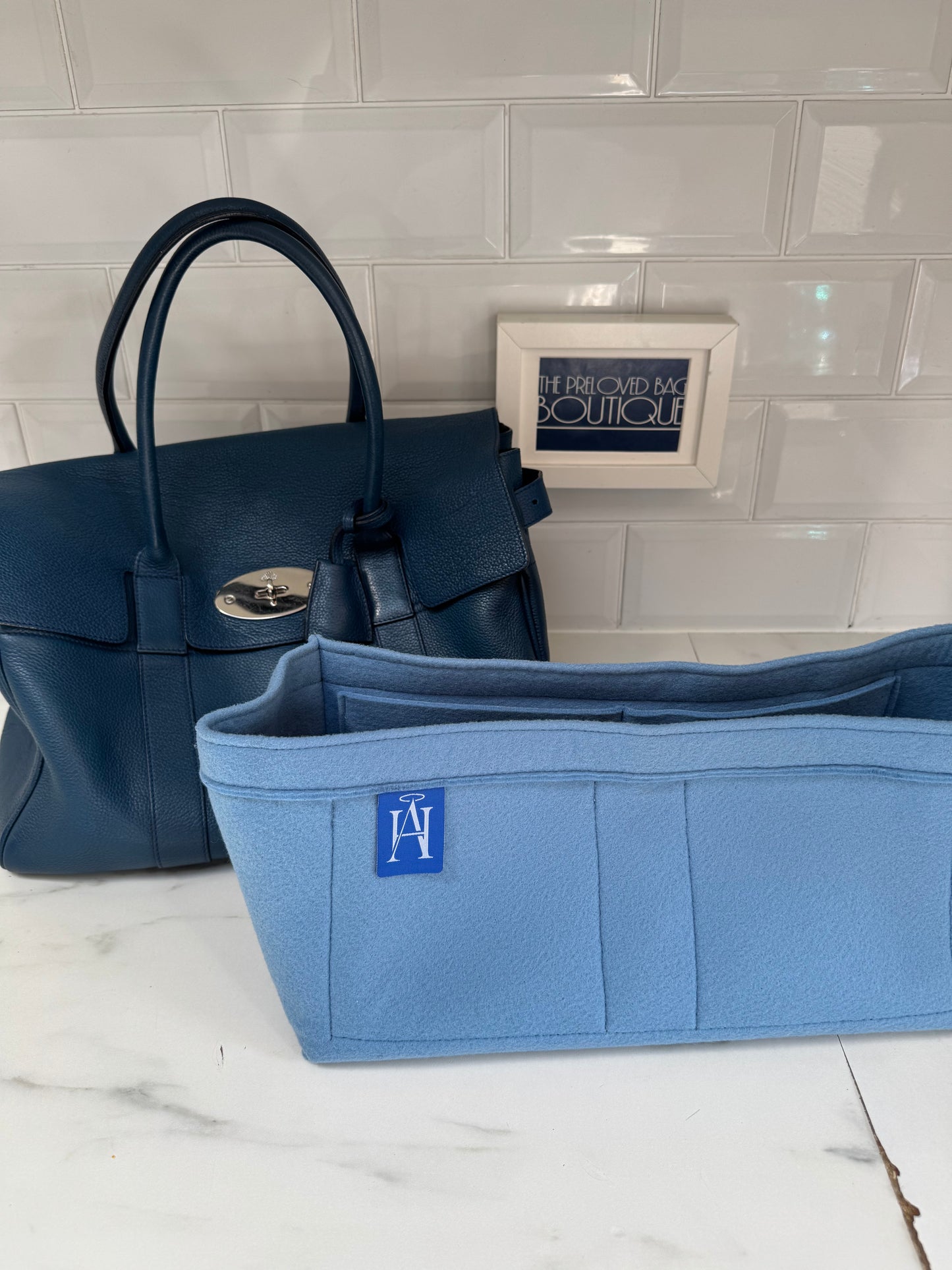 Mulberry Heritage Bayswater & Liner - Dark Blue