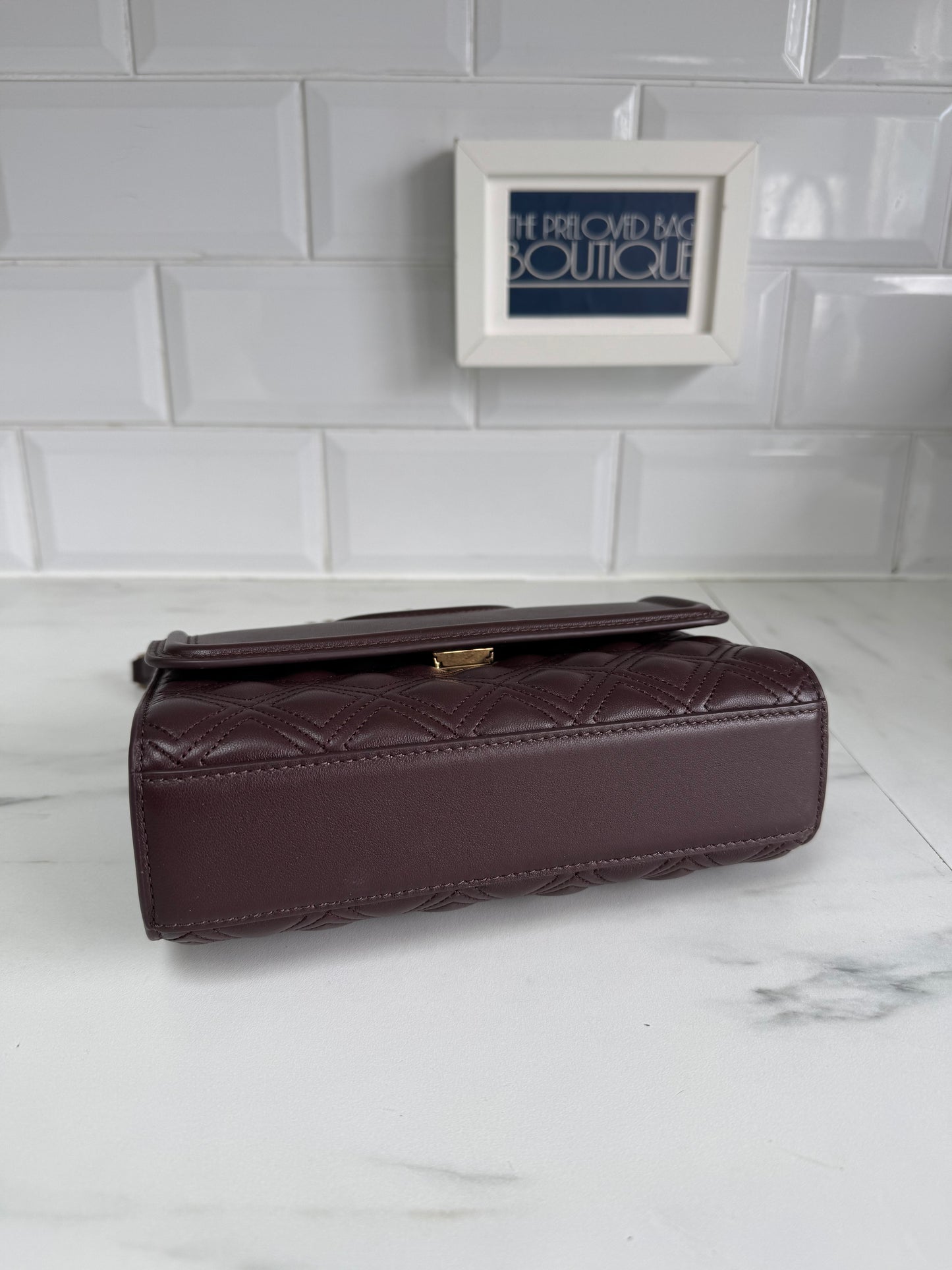 Tory Burch Fleming Shoulder Bag - Burgundy