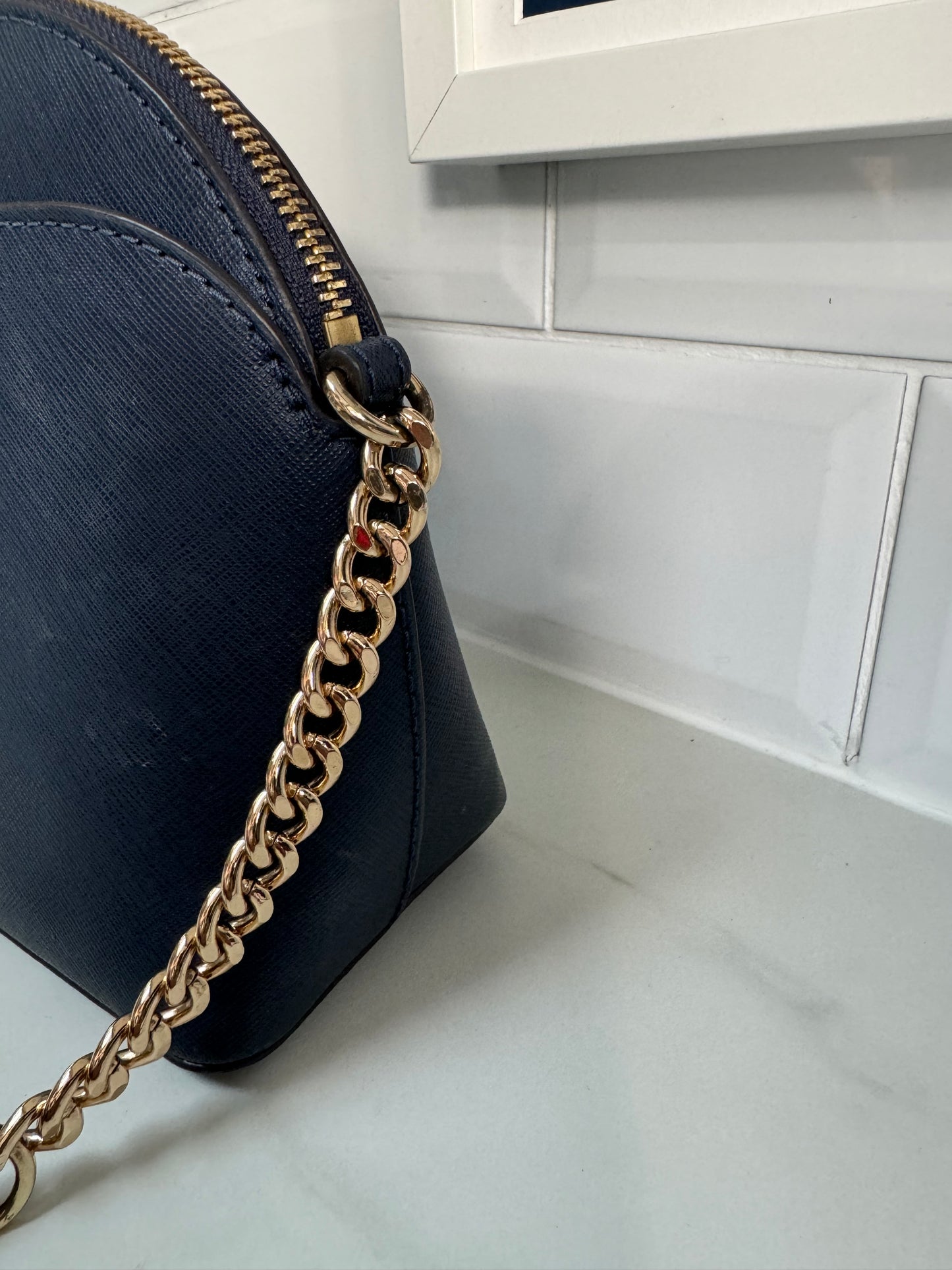 Michael Kors Emmy Dome shoulder bag - Navy blue