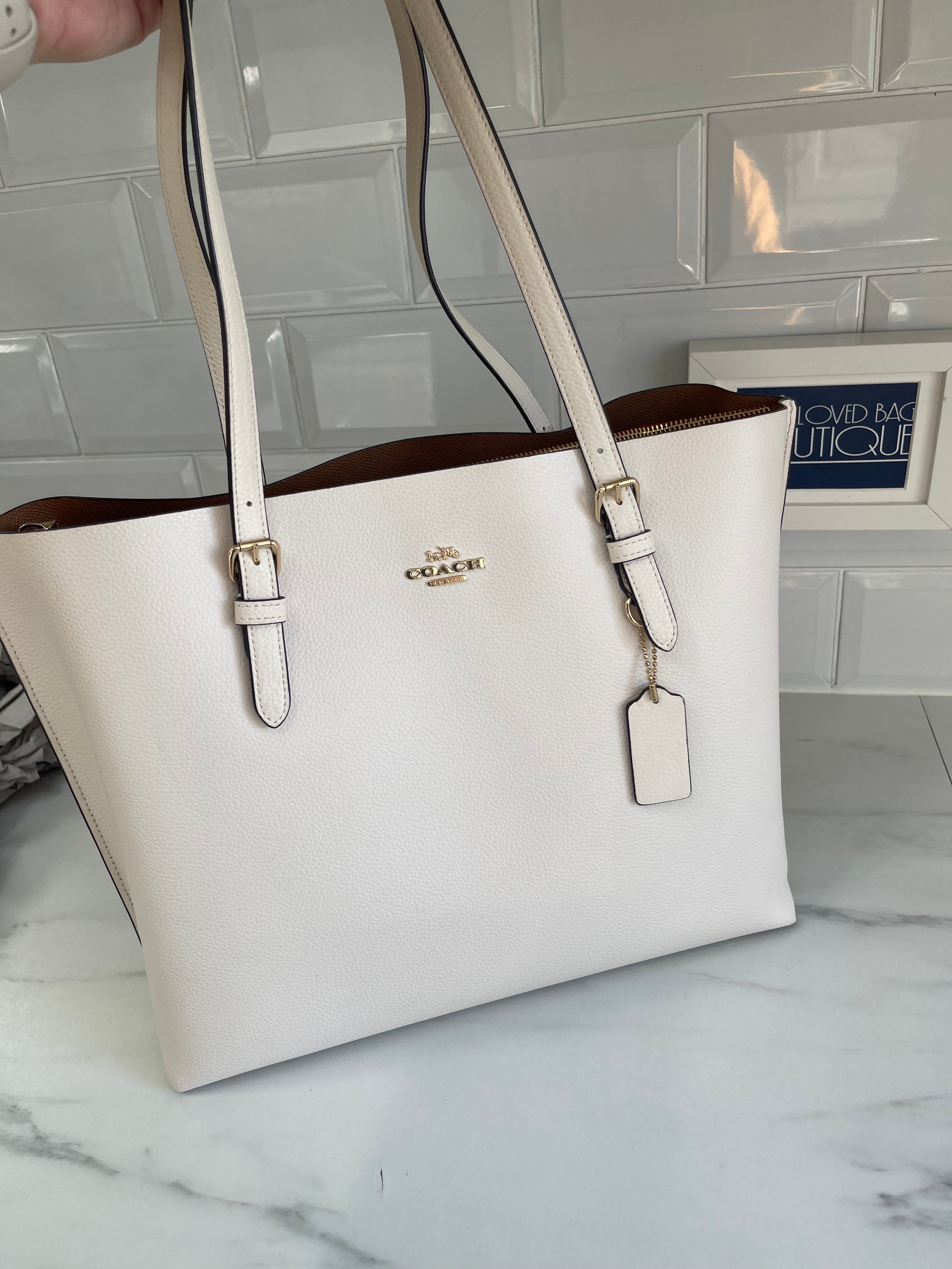 Coach white tote bag new arrivals