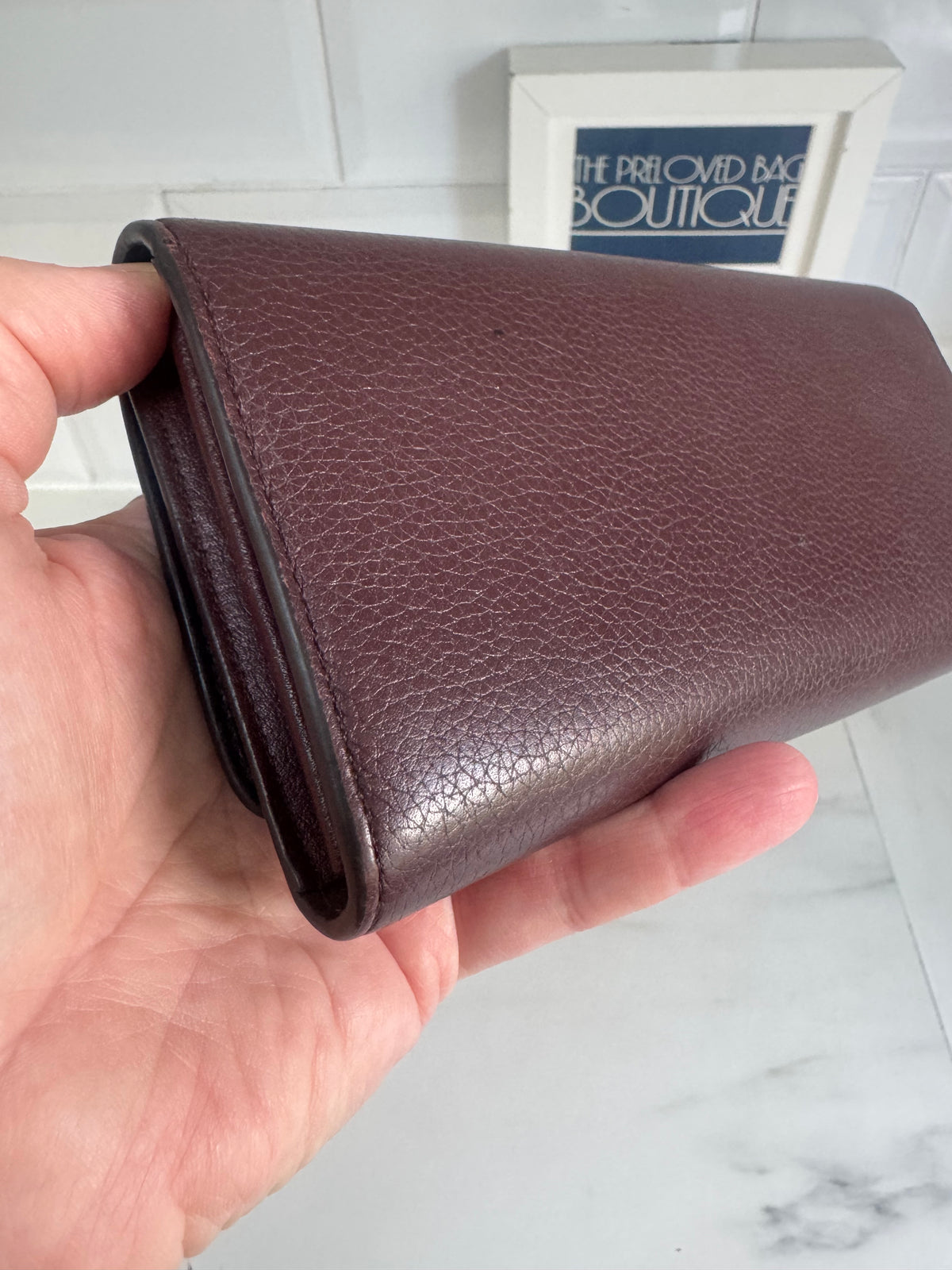 Mulberry Continental Plaque Wallet - Oxblood