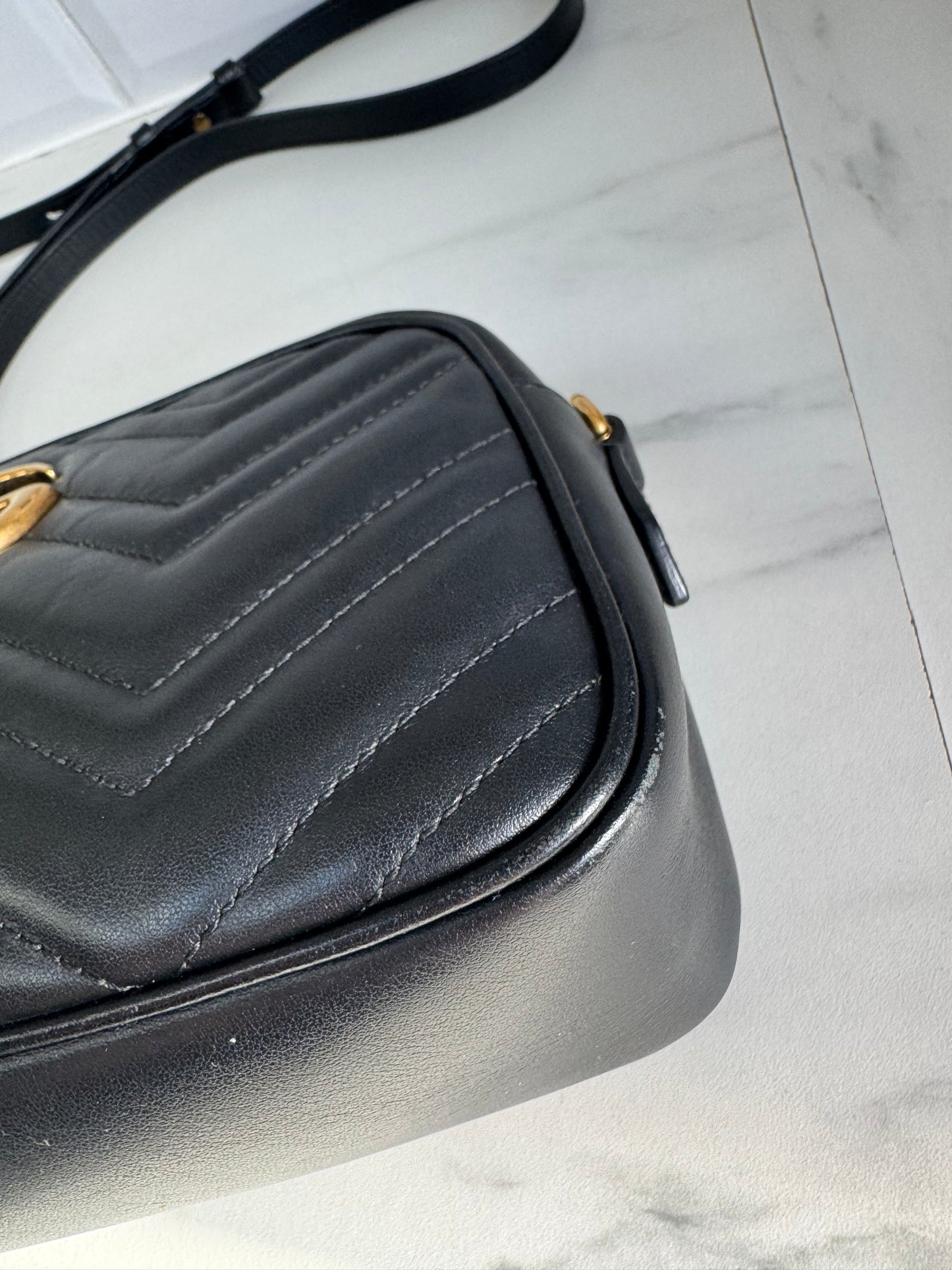 Gucci Marmont Small Shoulder Bag - Black