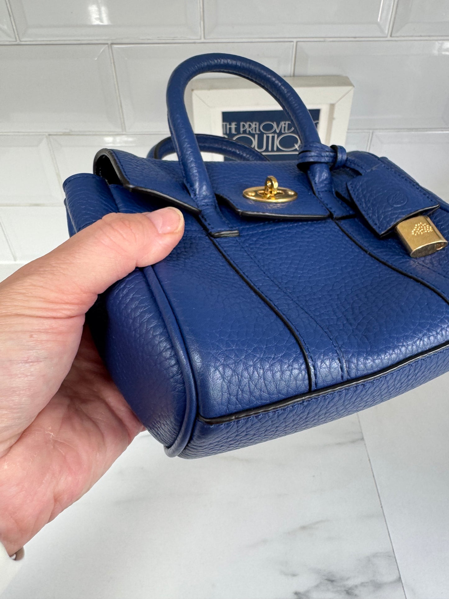 Mulberry Mini Bayswater - Pigment Blue