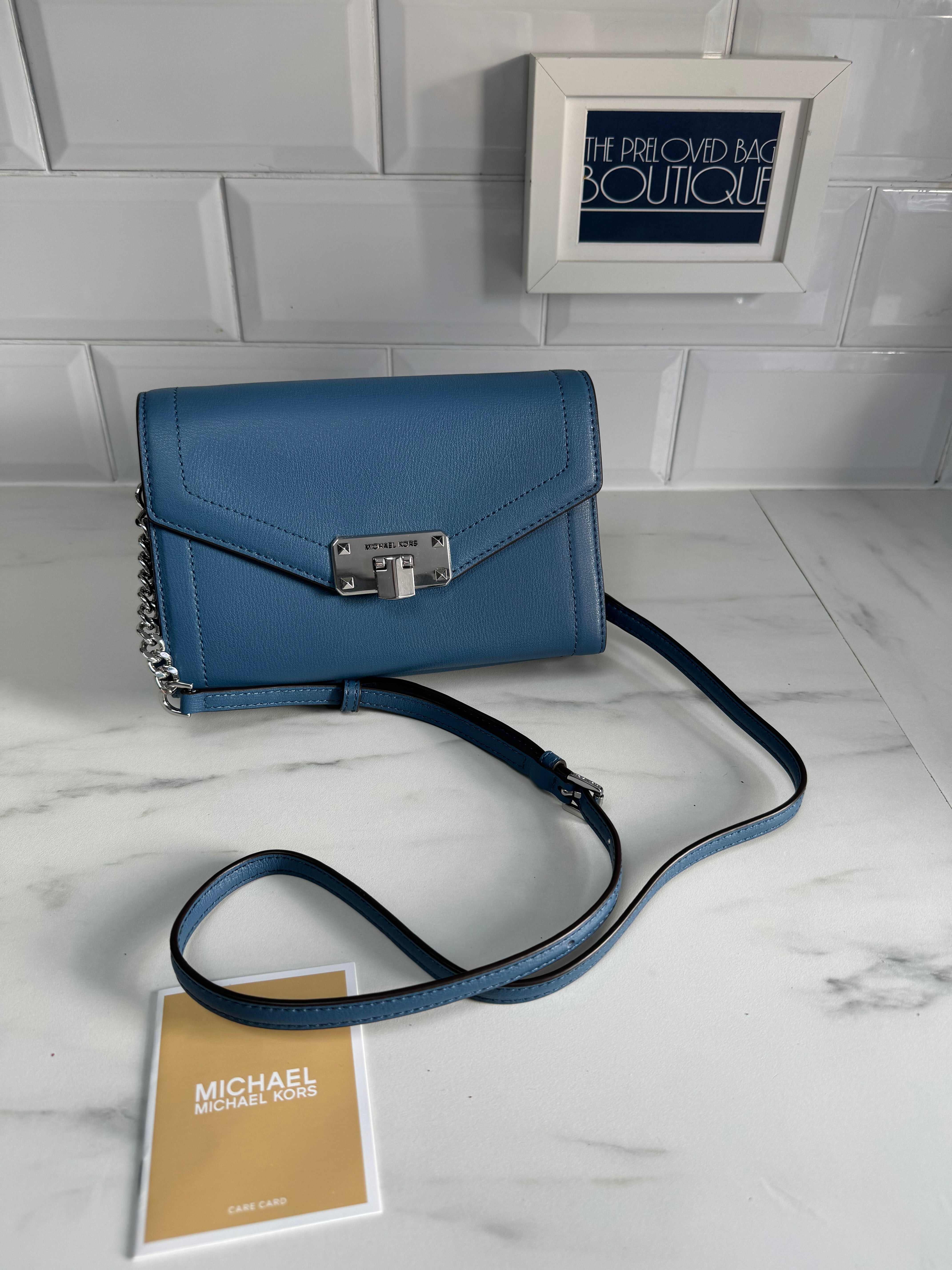 Michael Kors Kinsley WOC Denim Blue