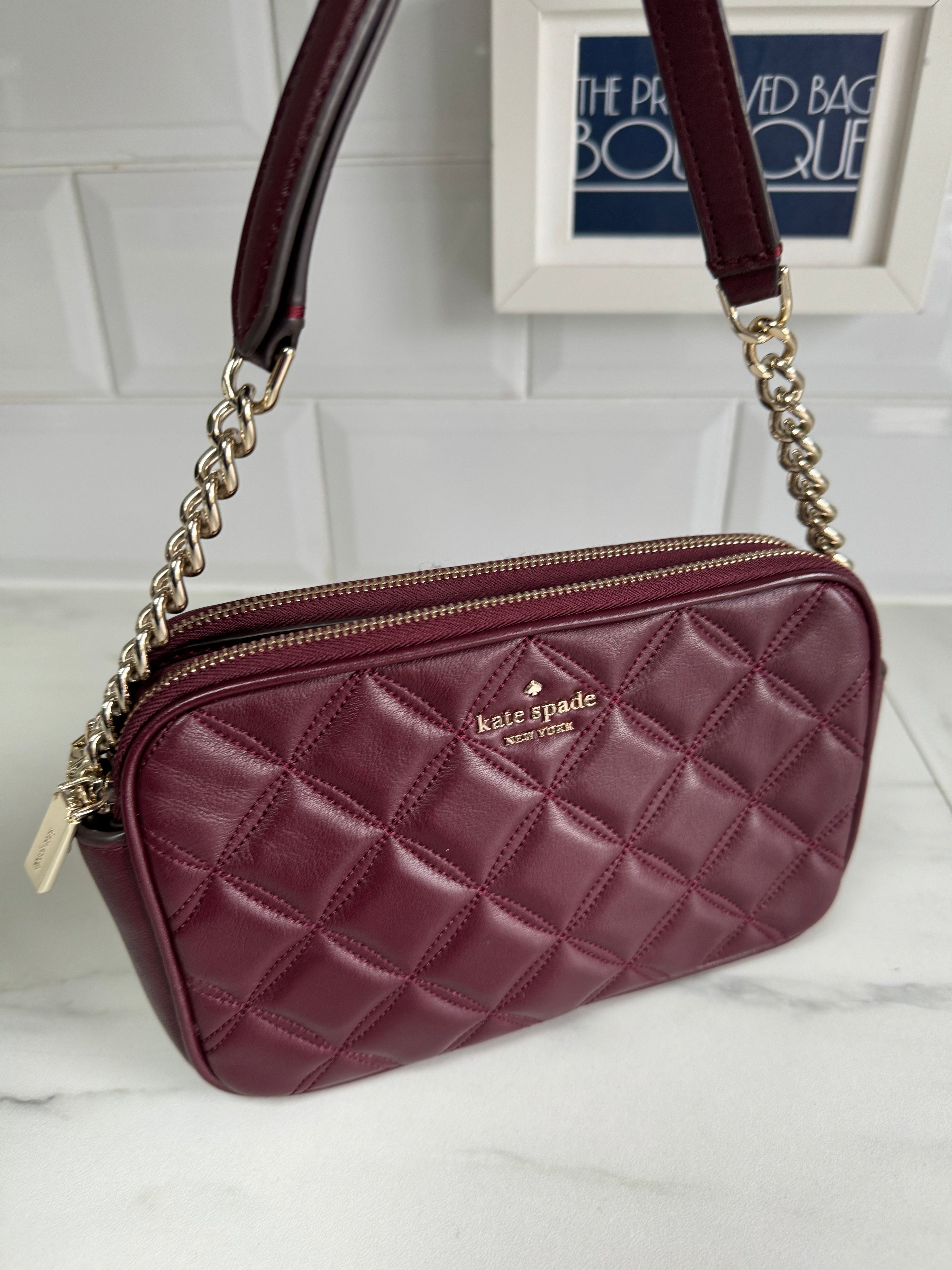 Kate spade sale burgundy crossbody bag