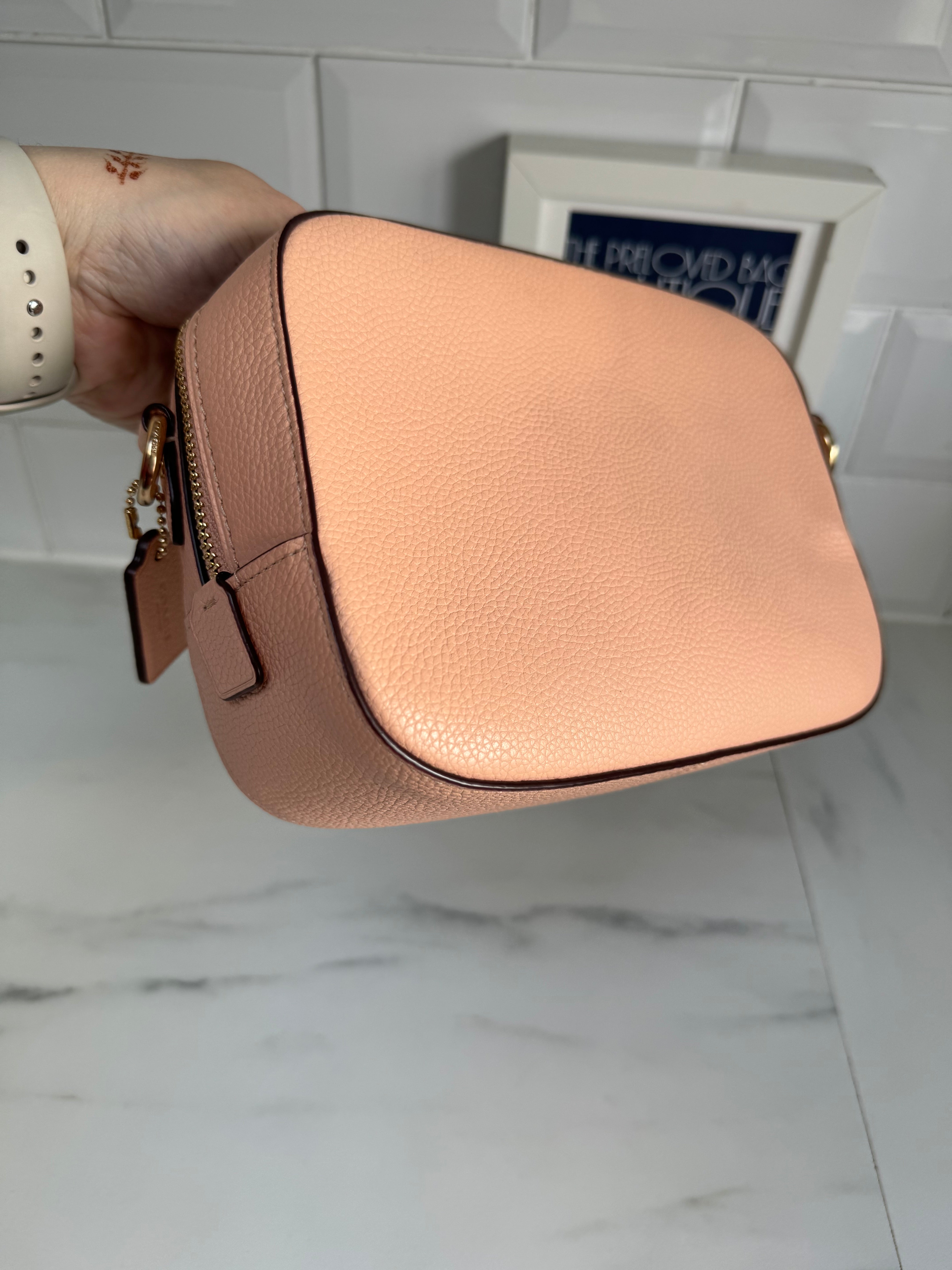 Coach Nude shops Pink Camera Bag