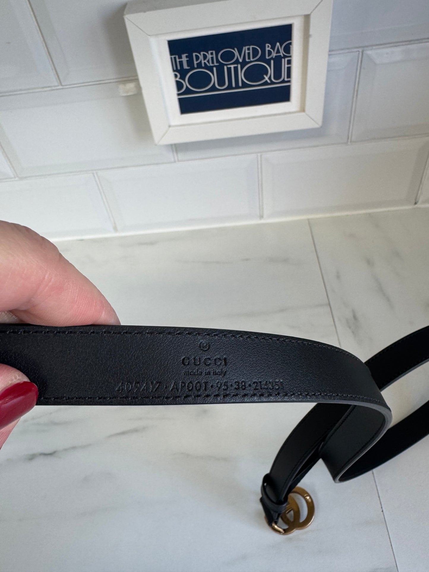 Gucci Slim Belt - Black