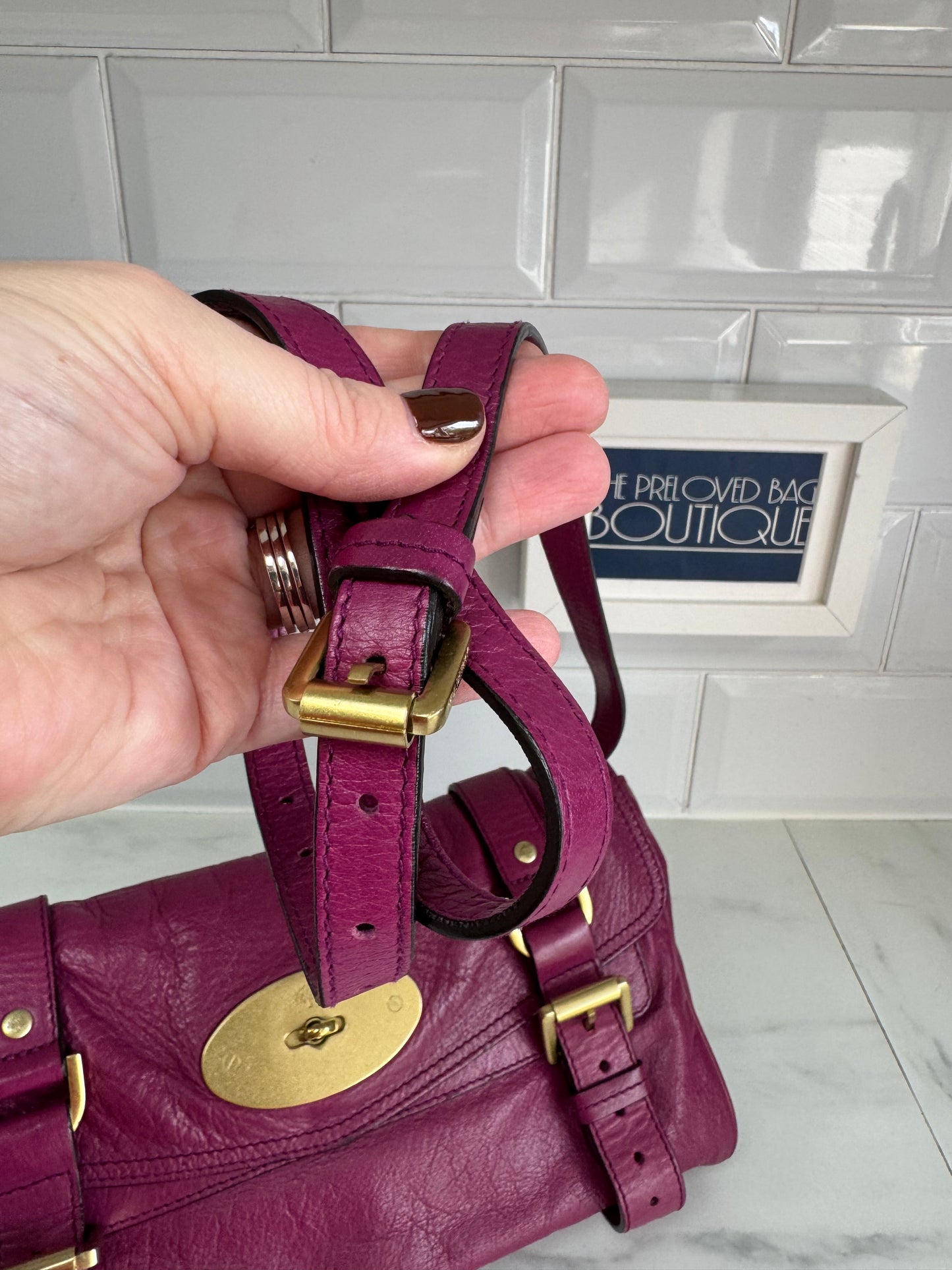 Mulberry Alexa Clutch - Plum