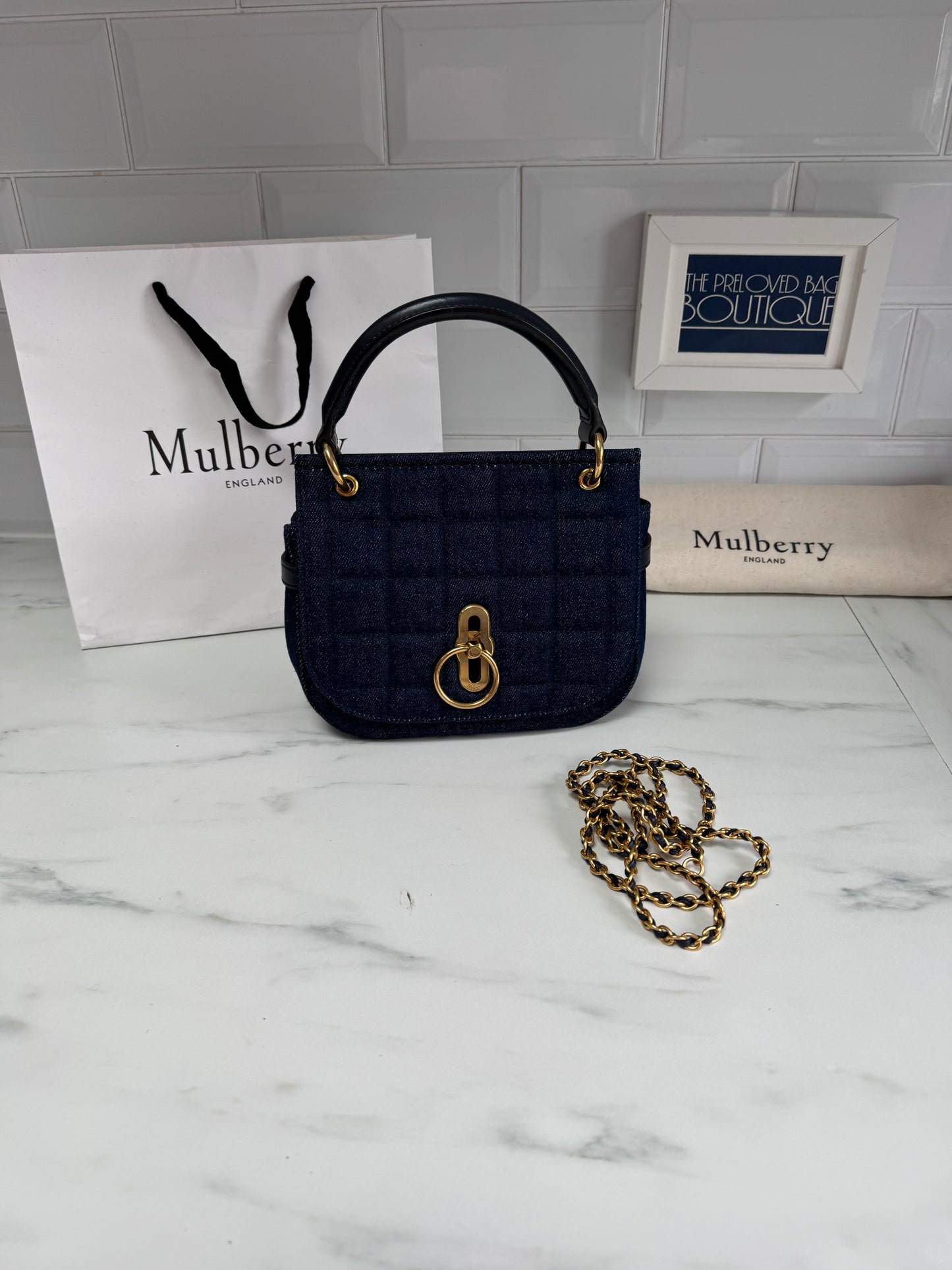 Mulberry Small Amberley - Denim
