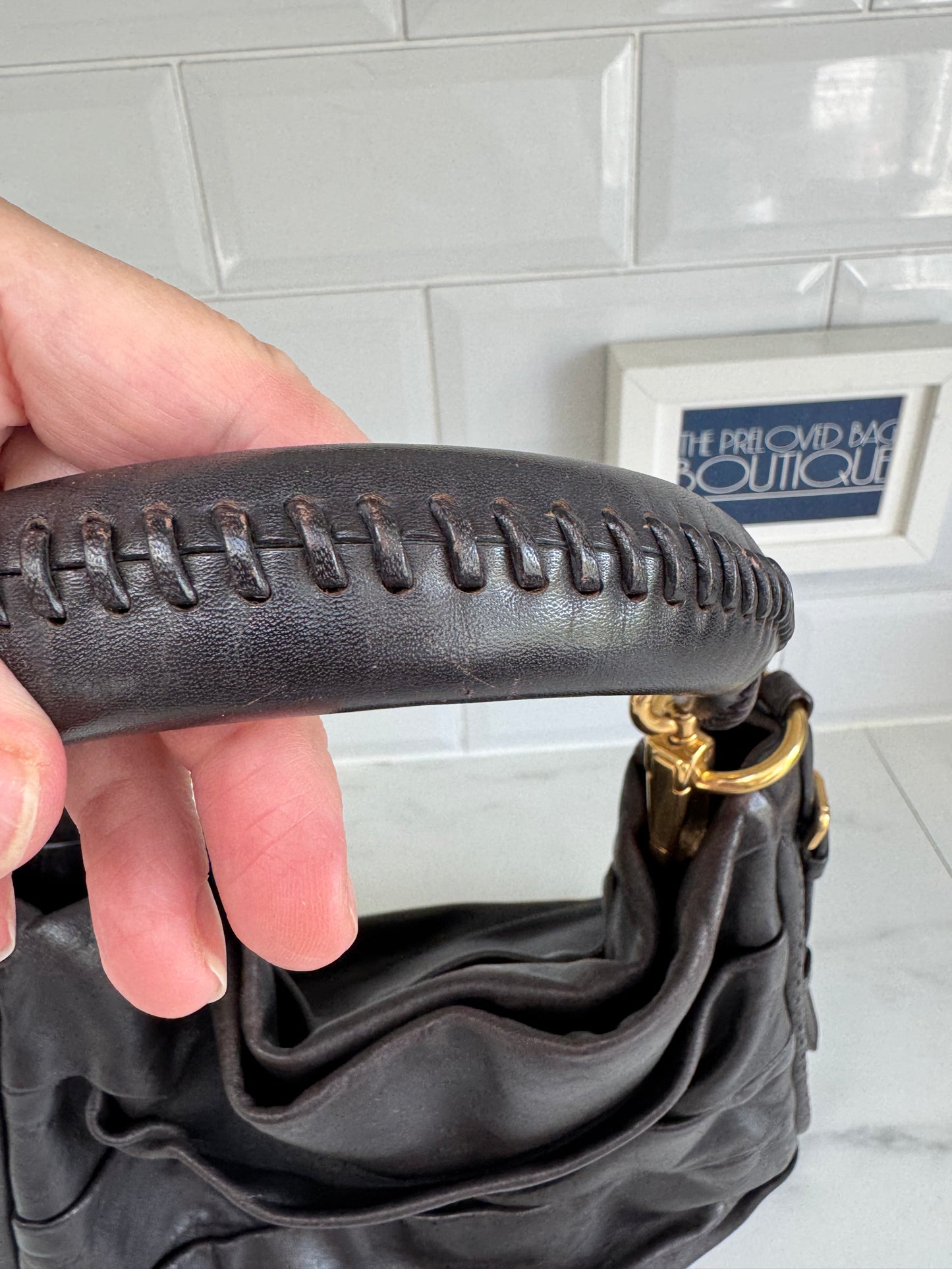 Christian Dior Libertine Hobo - Chocolate Brown