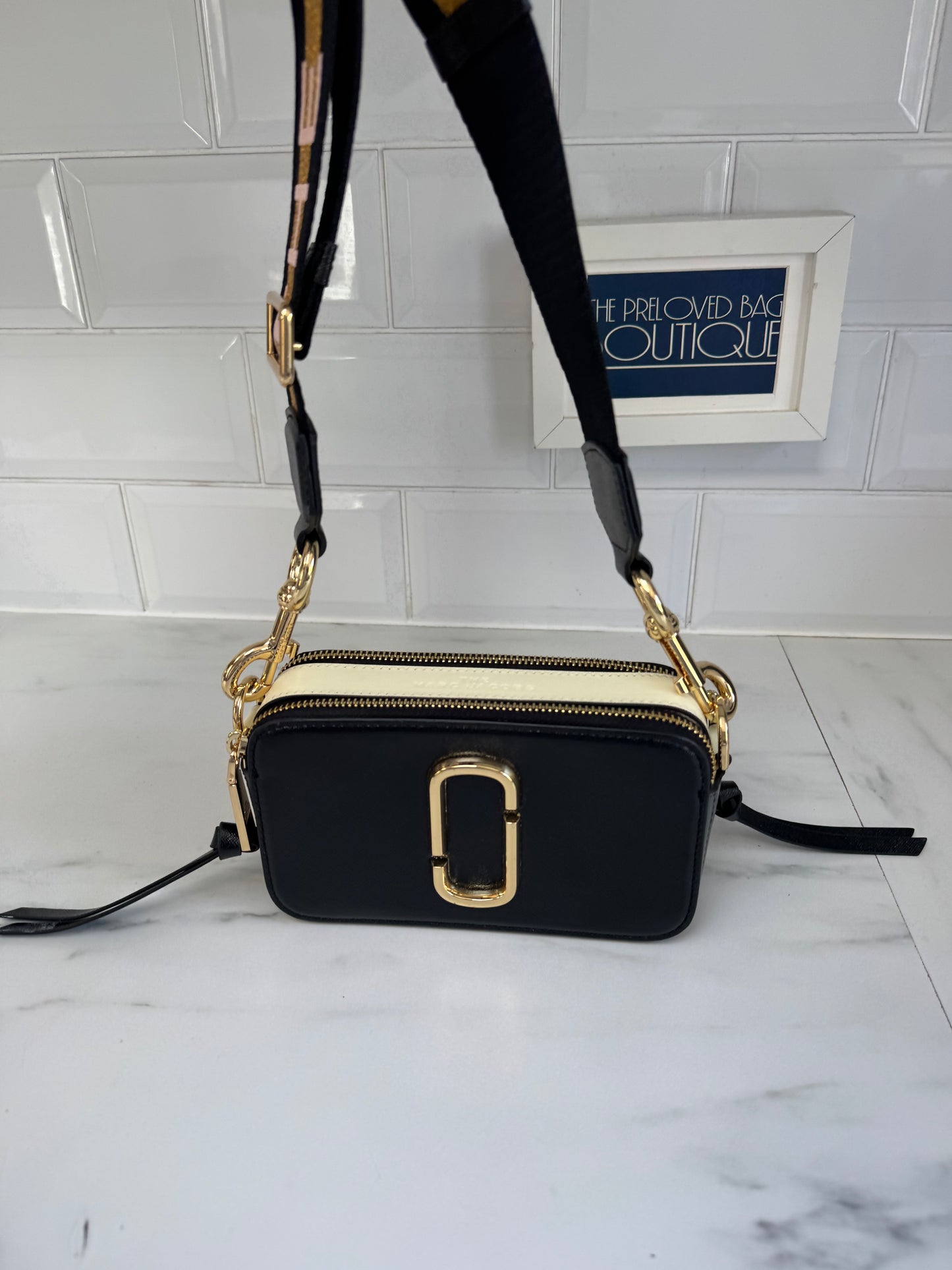 Marc Jacobs Snapshot Camera Bag - Black and White