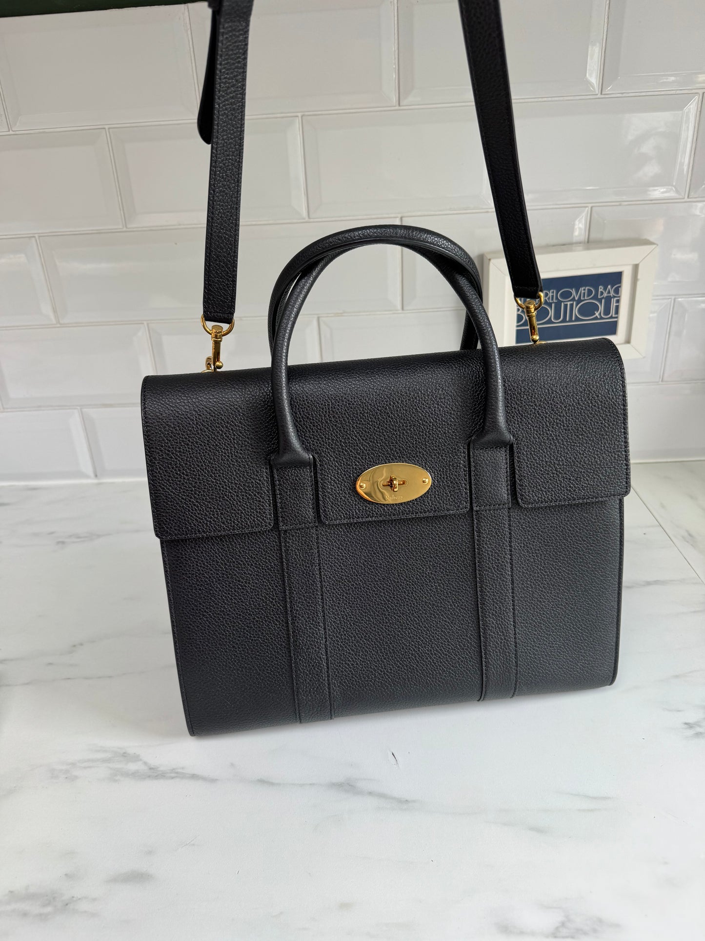 Mulberry Bayswater with Strap - Black