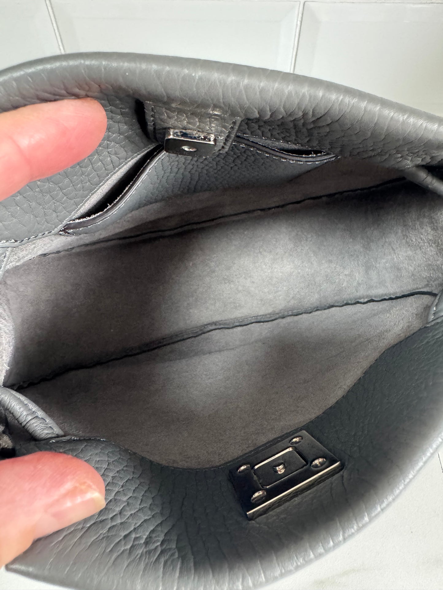 Mulberry Mini Iris Hobo - Charcoal