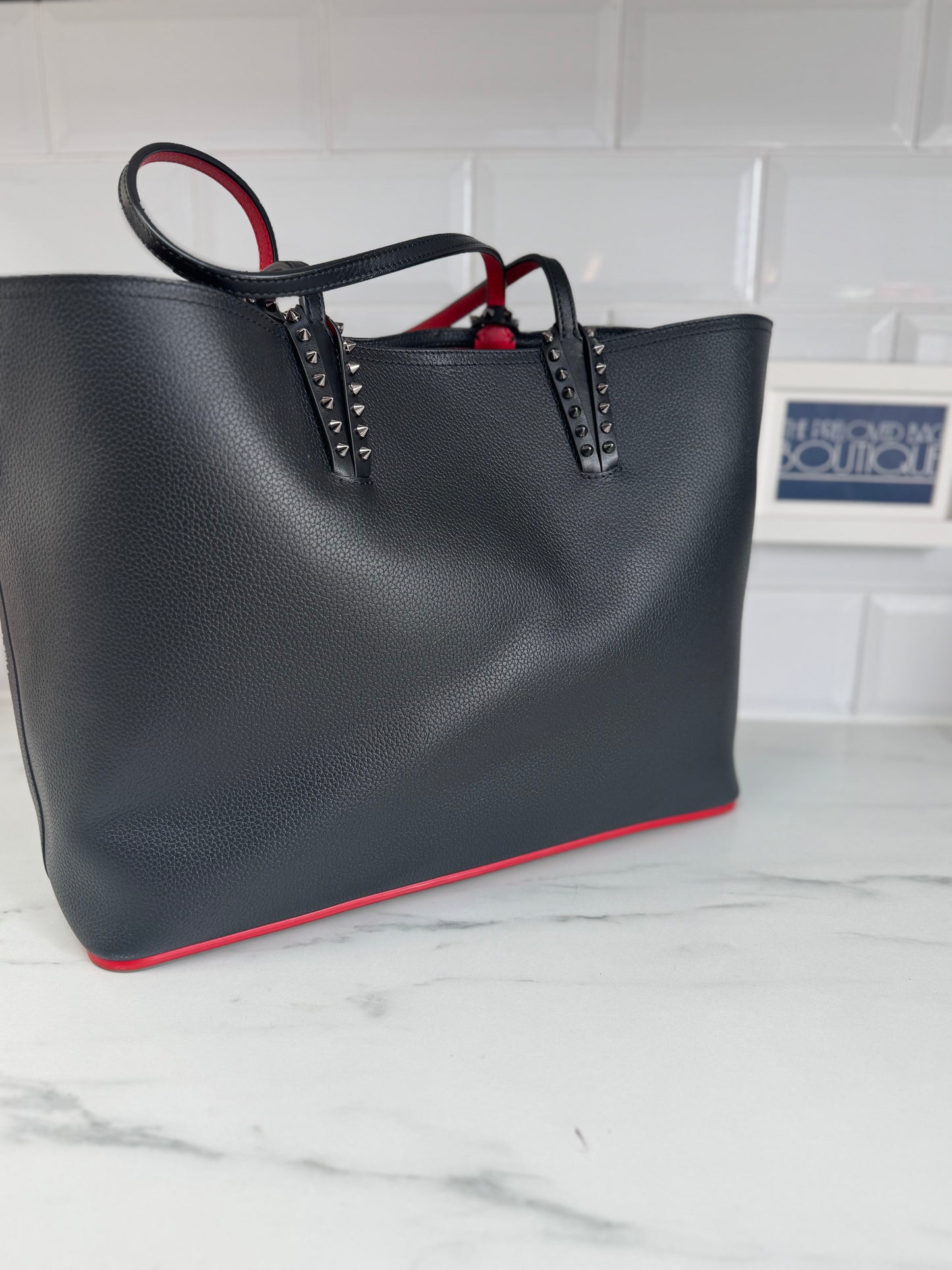 Christian Louboutin Cabata Tote - Black and Red