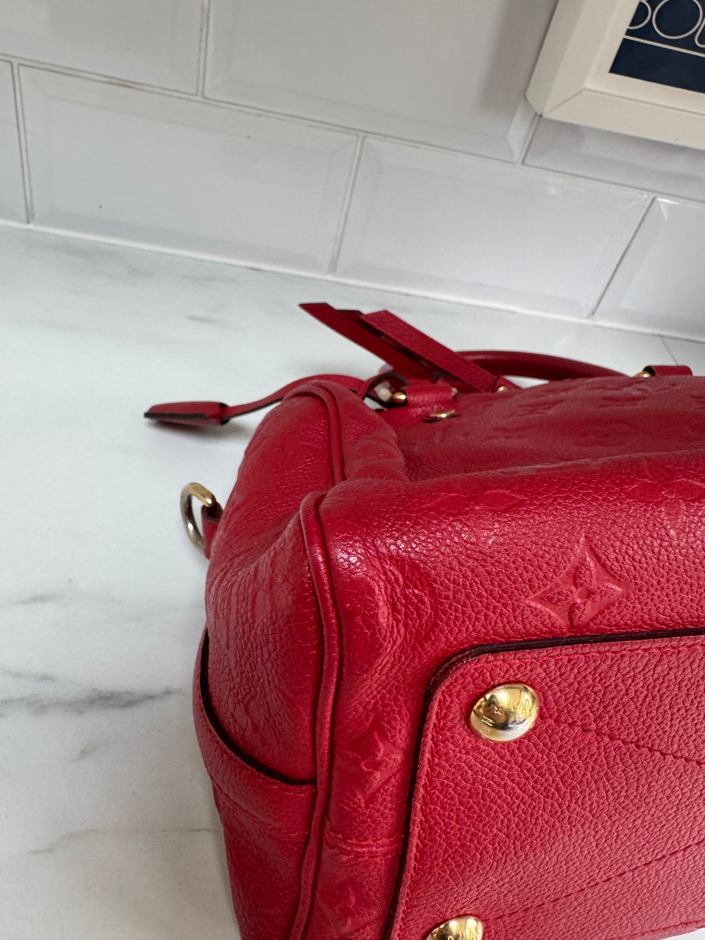 Louis Vuitton Speedy 25 Bandouliere - Red Emperiente