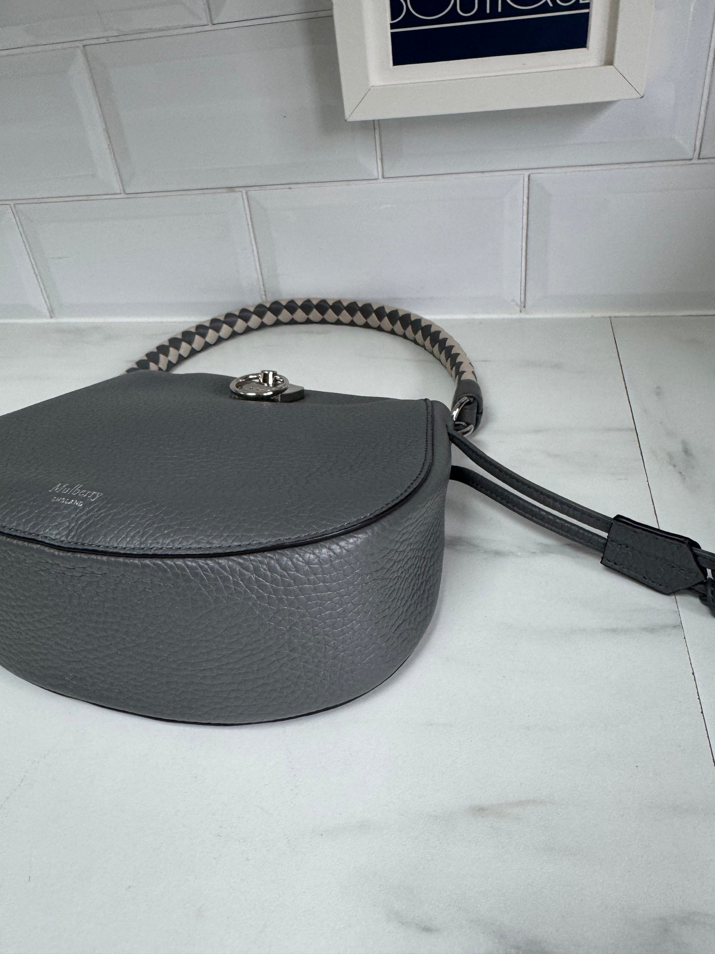 Mulberry Mini Iris Hobo - Charcoal