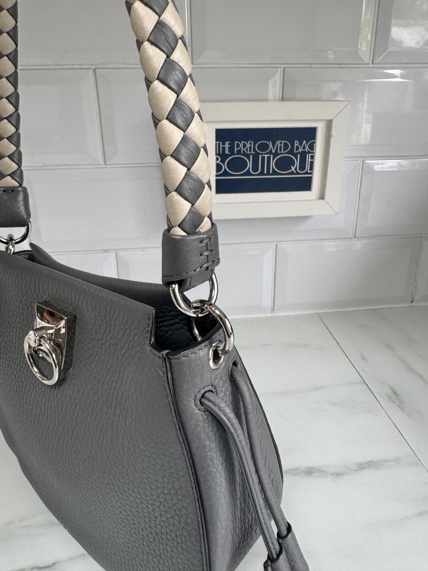 Mulberry Mini Iris Hobo - Charcoal
