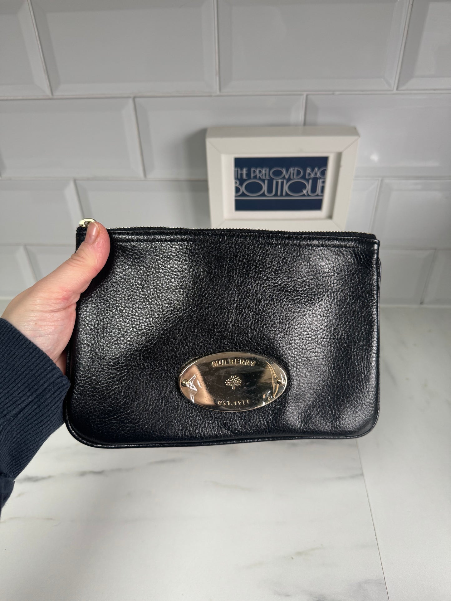 Mulberry Mitzy Zipped Pouch - Black