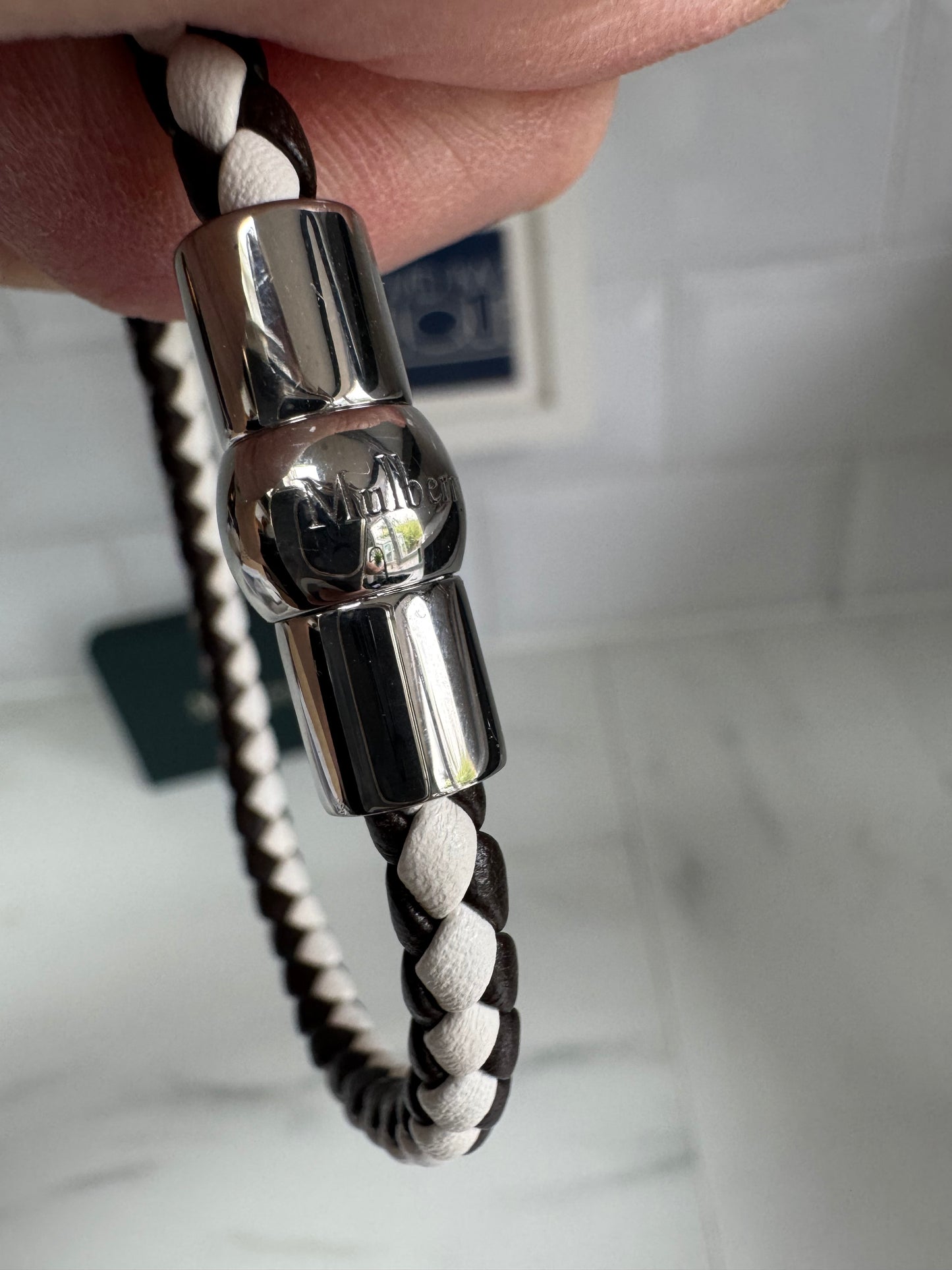 Mulberry Iris Bracelet - Black and White