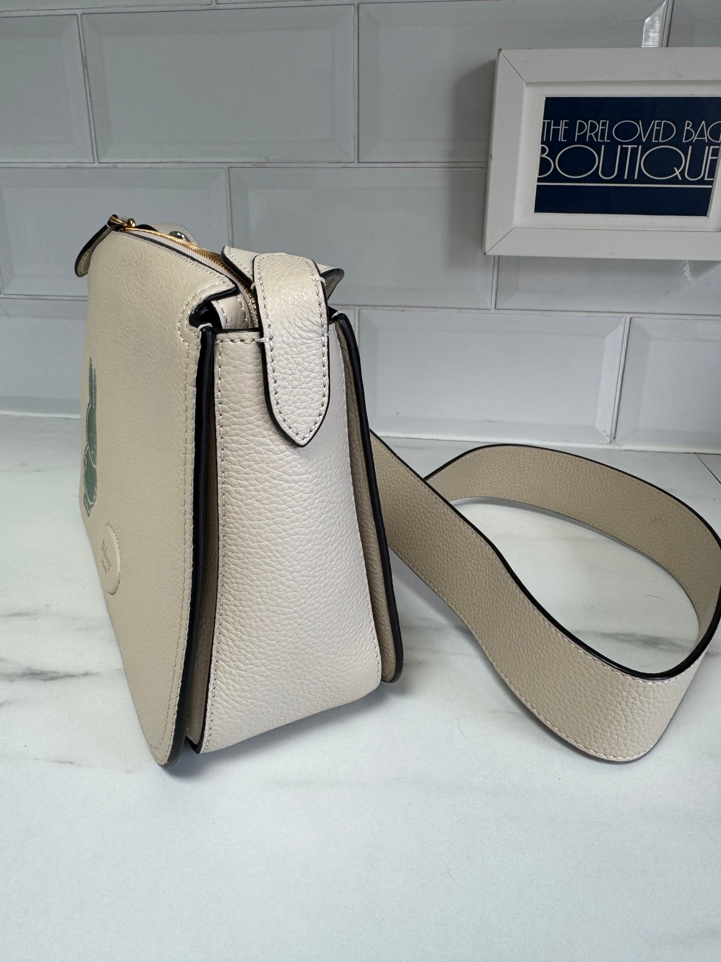 Mulberry Limited Edition “Miffy” Billie Shoulder Bag - Chalk & Green