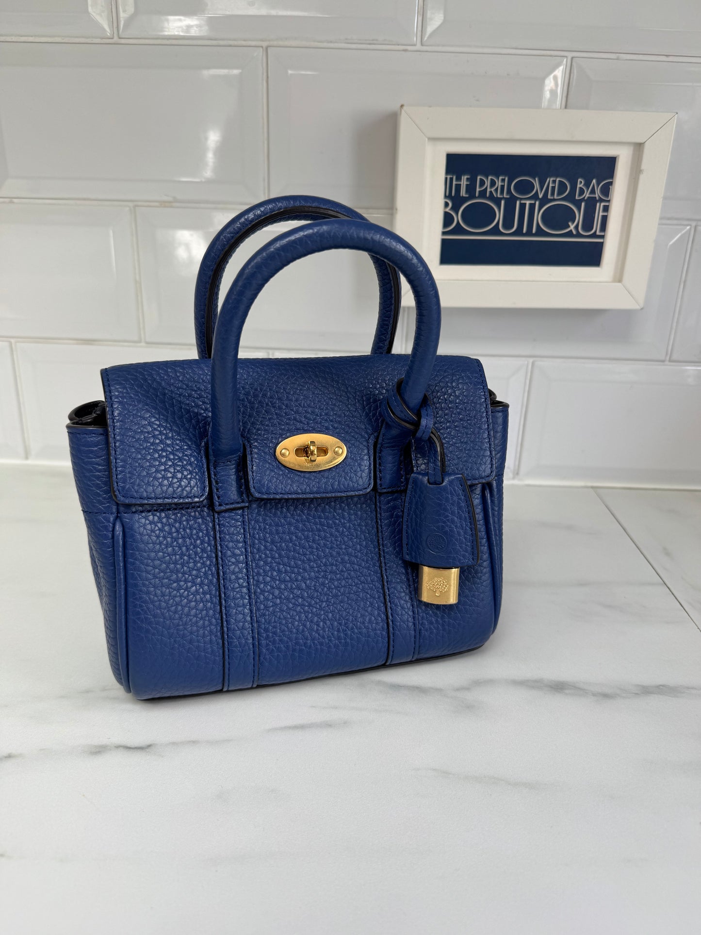 Mulberry Mini Bayswater - Pigment Blue