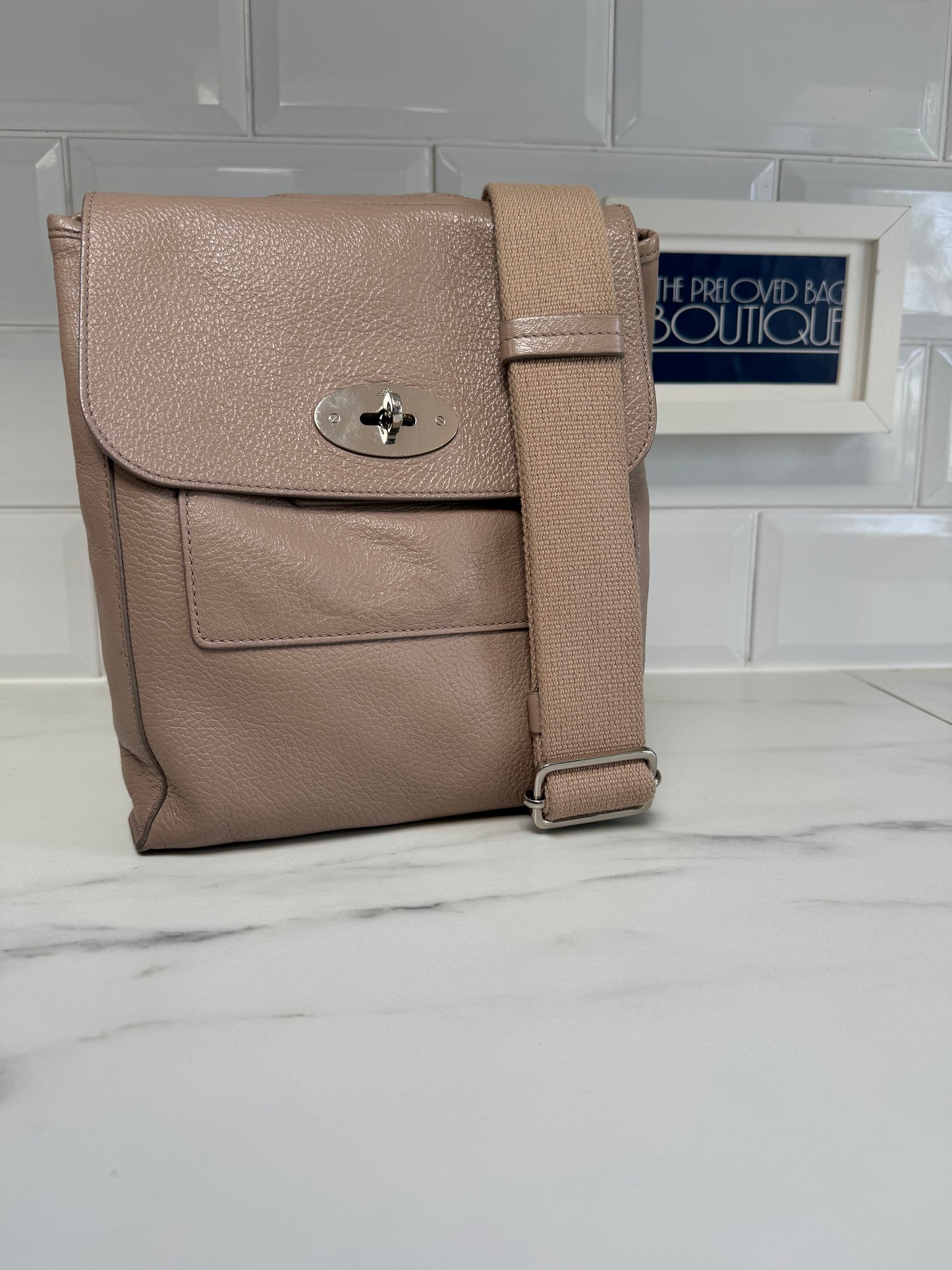 Mulberry Small Antony - Putty