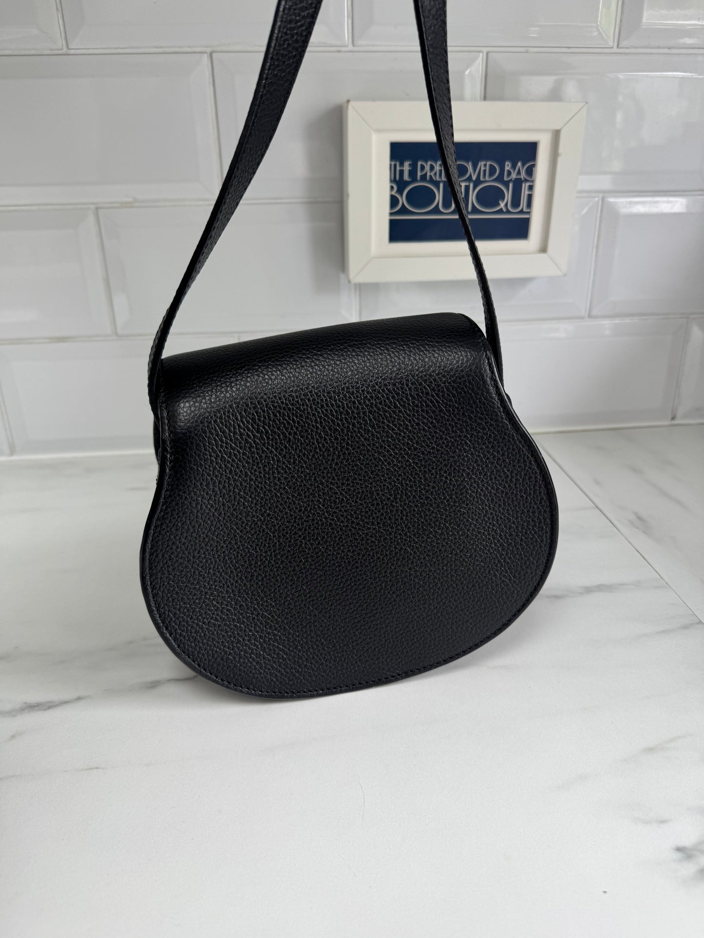 Chloé Small Marcie Saddle Bag - Black