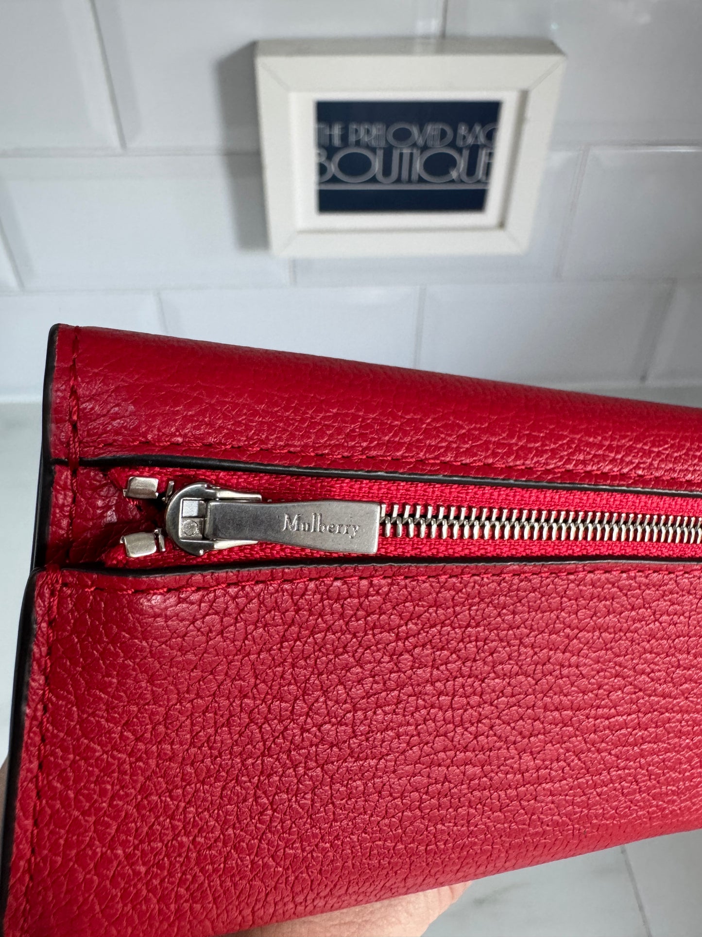 Mulberry Sadie Card Wallet - Lancaster Red