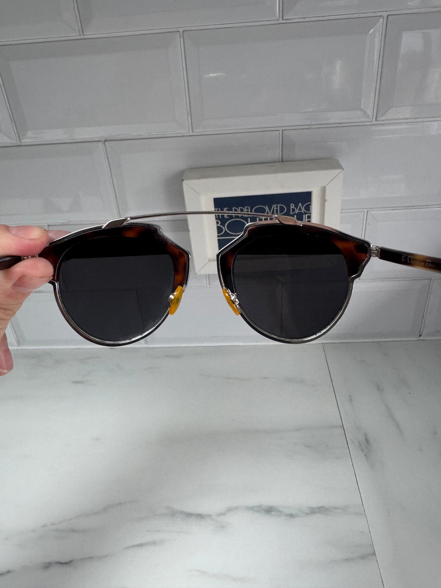 Dior So Real Brow Bar sunglasses - Tortoiseshell & Silver