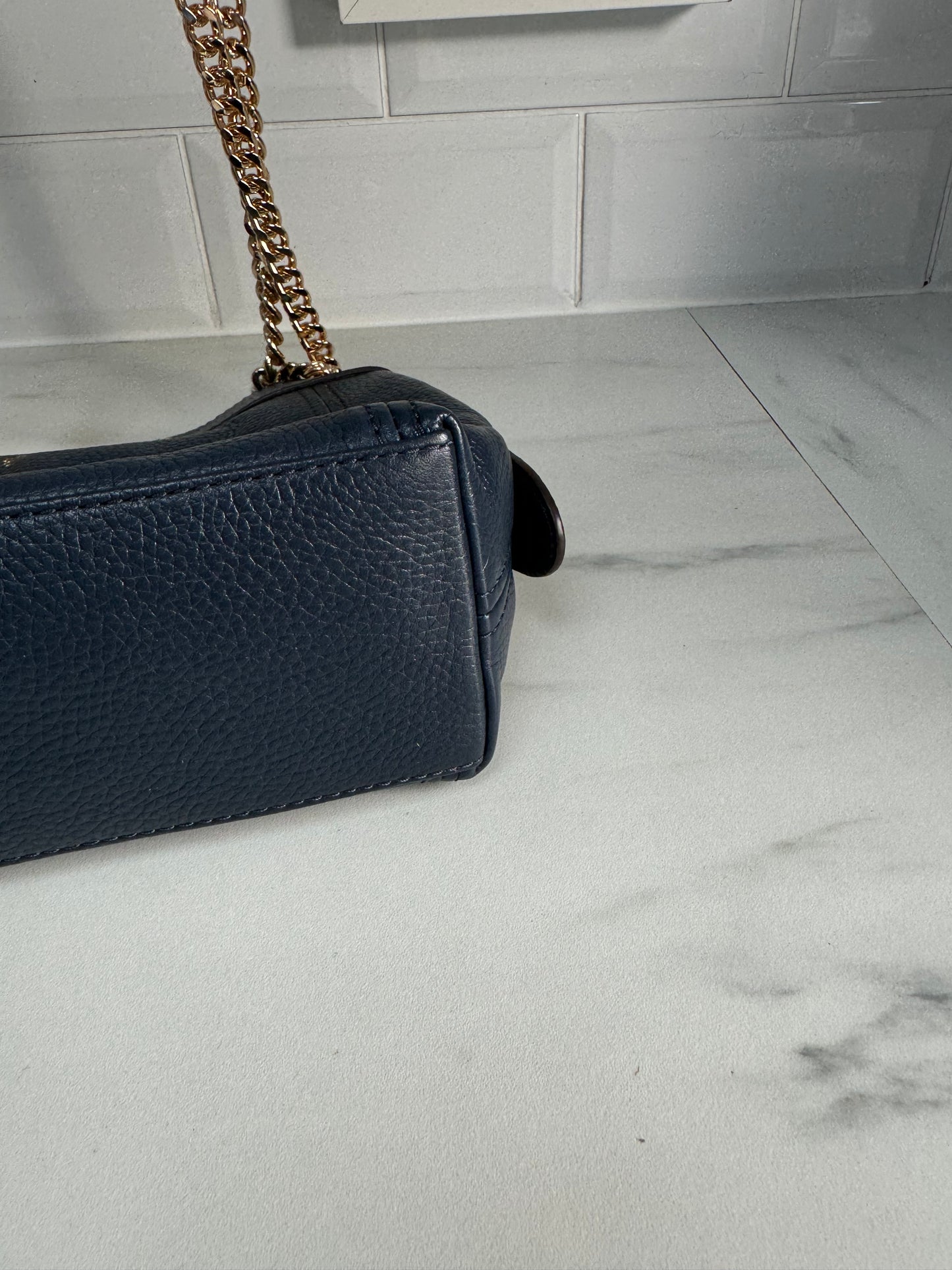 Michael Kors Jet Set Medium Shoulder Bag - Navy Blue