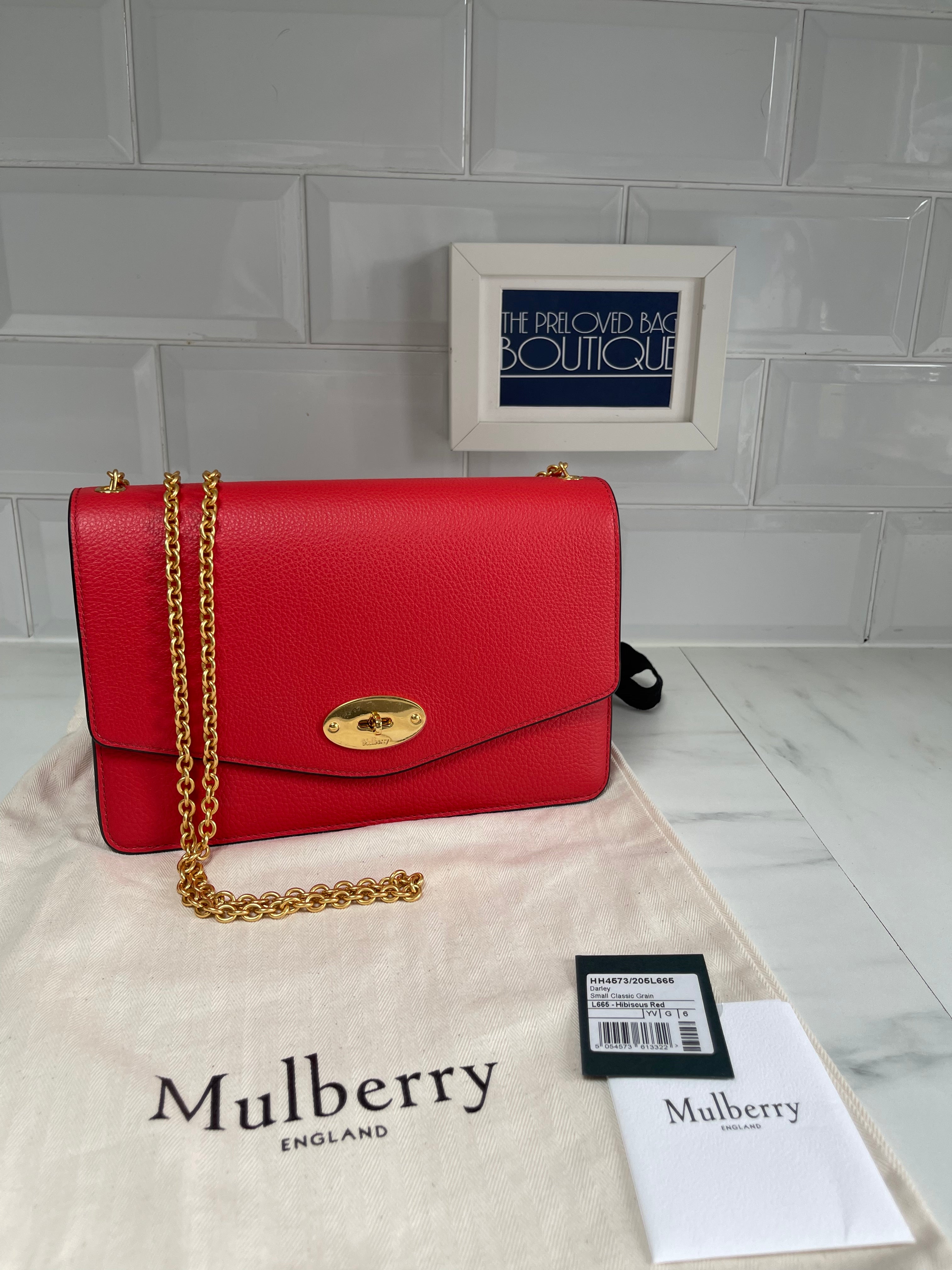 Mulberry Darley Shoulder Bag Hibiscus The Preloved Bag Boutique