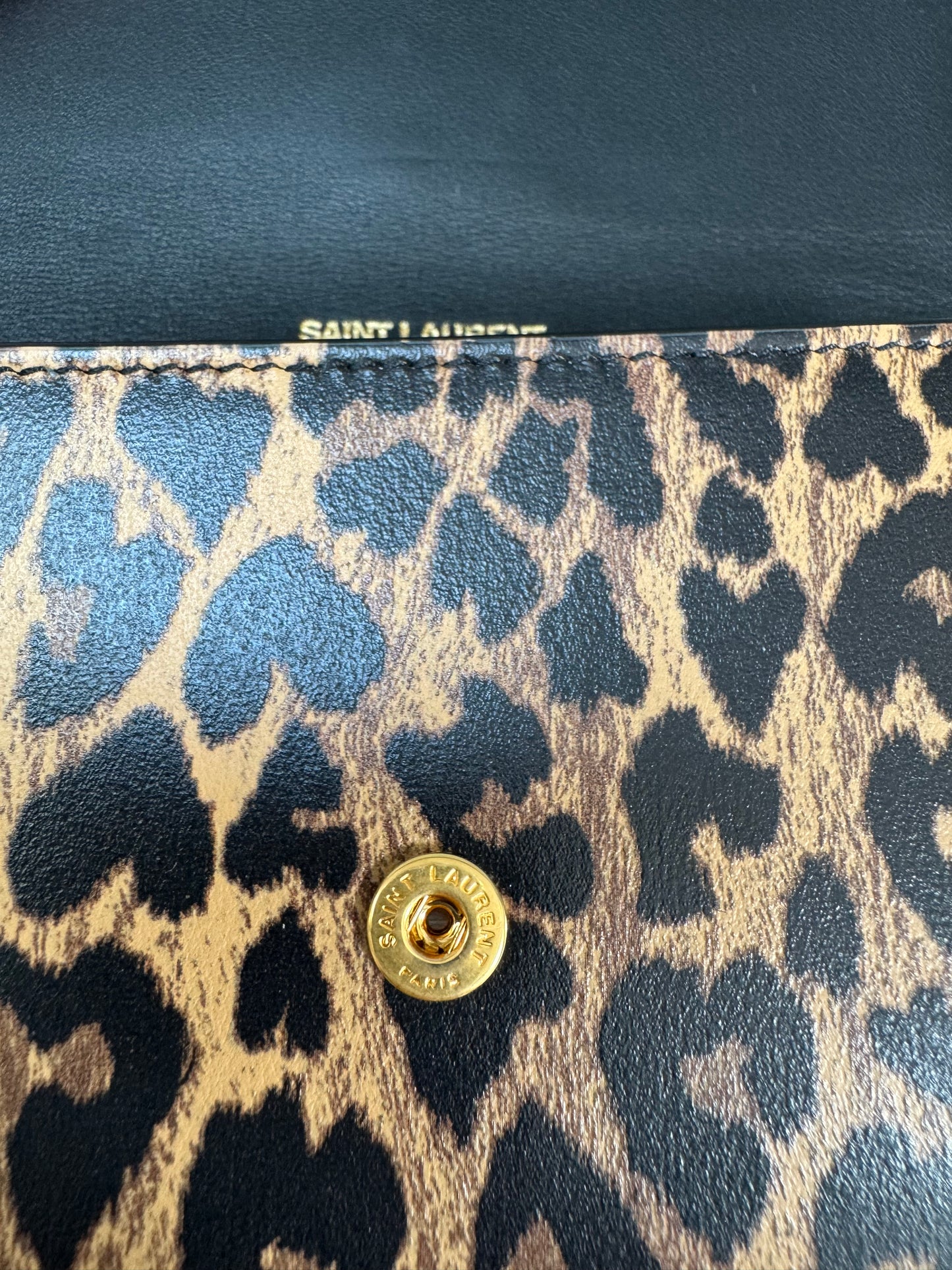 Saint Laurent (YSL) Card Holder - Animal Print