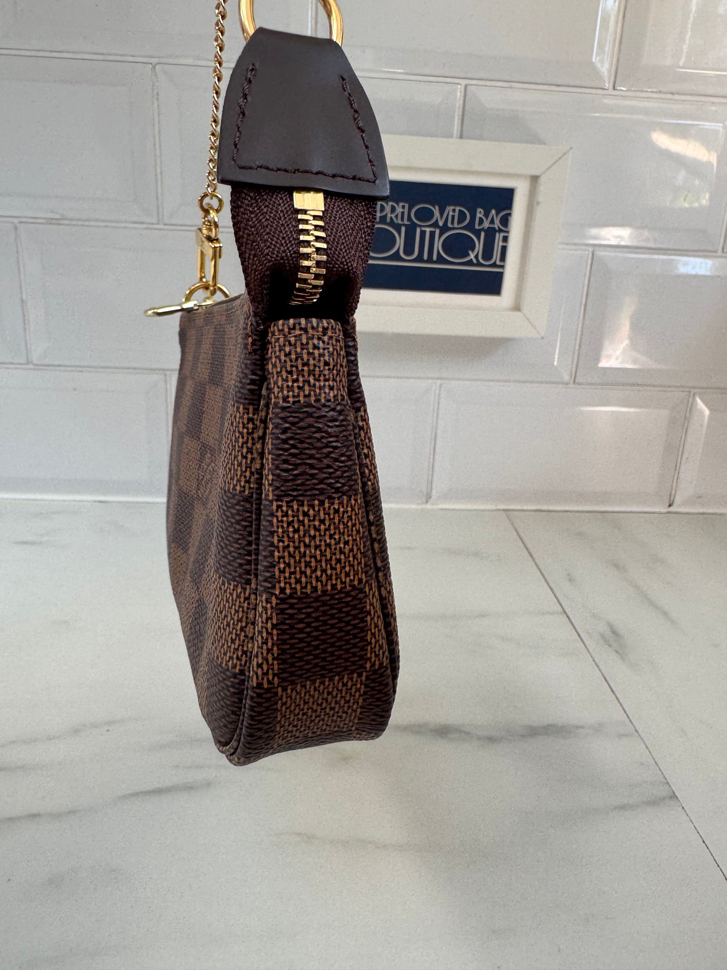 Louis Vuitton Mini Pochette Accessories - Damier Ebene