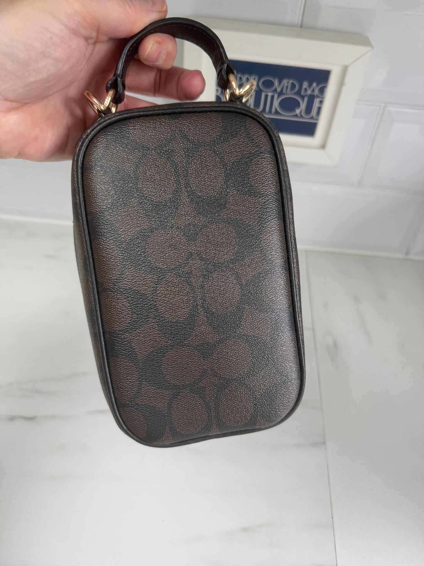 Coach Eva Crossbody Phone Bag - Brown