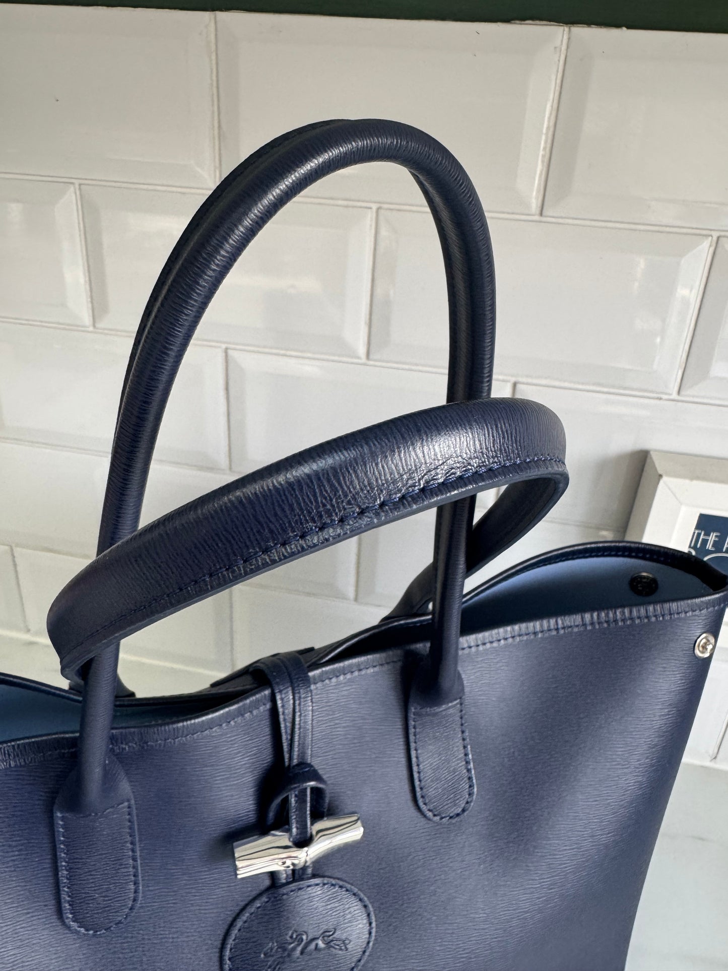 Longchamp Le Roseau Tote - Navy