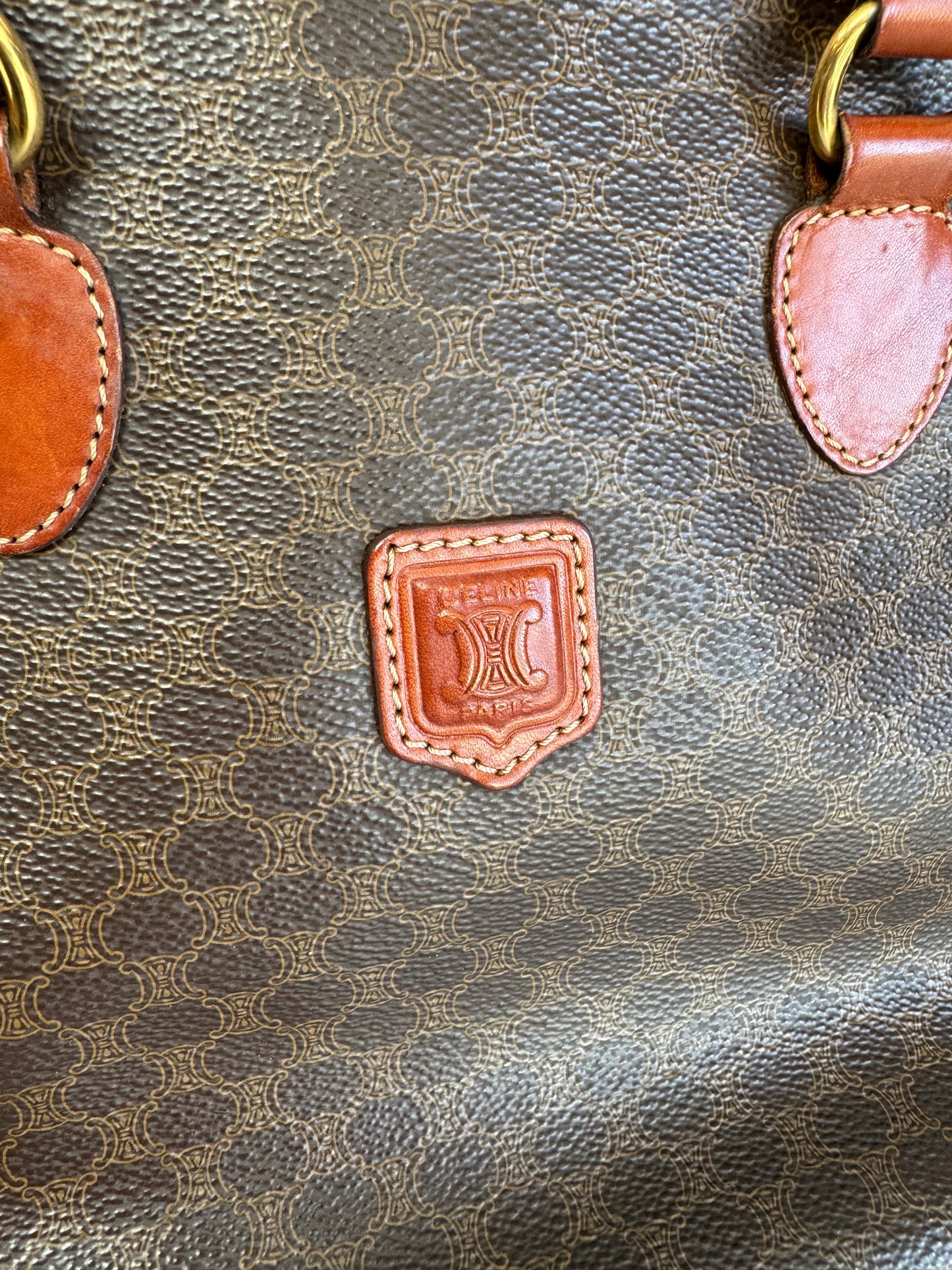 Celine Macadam Dome Bag - Monogram Brown