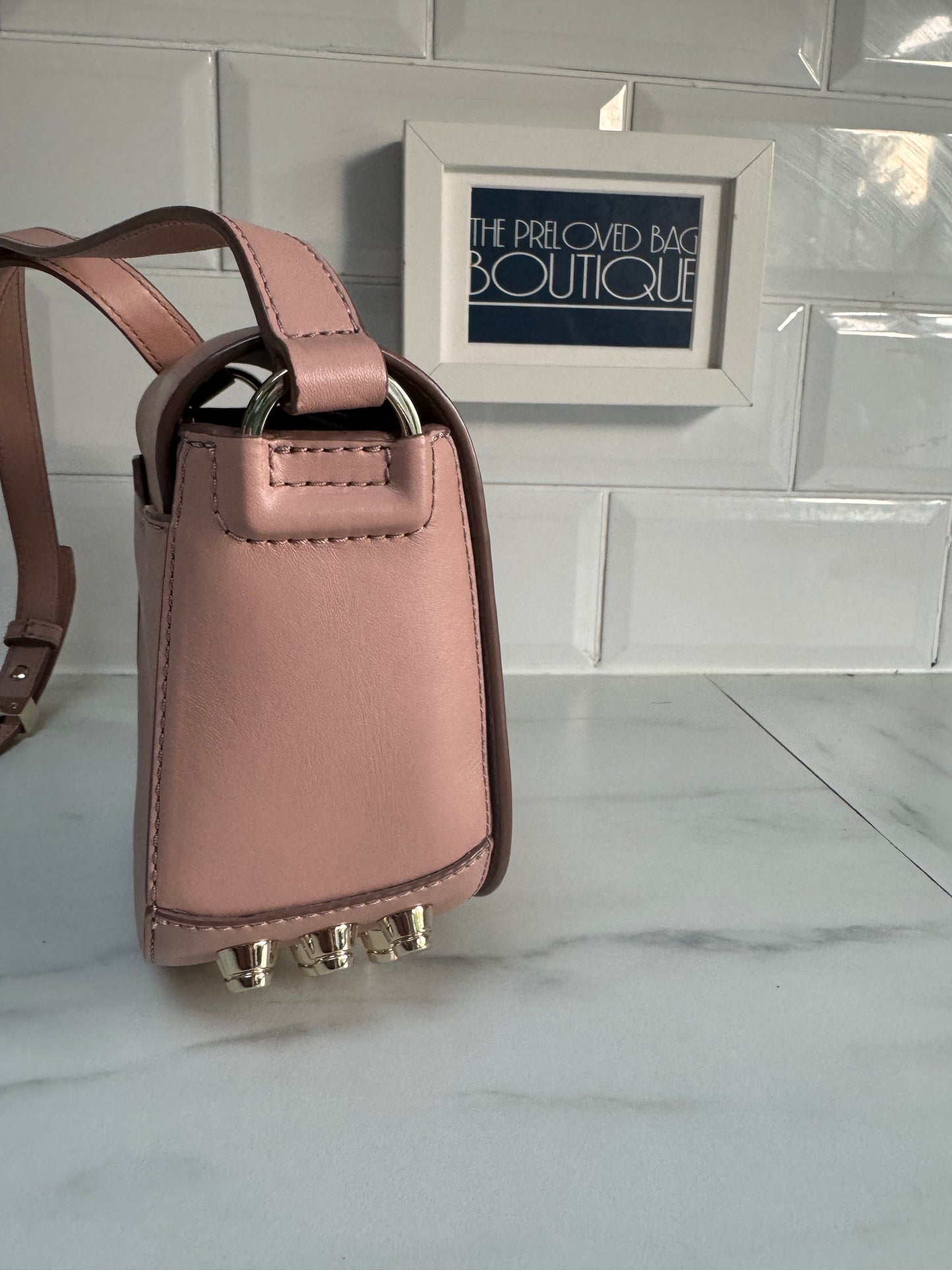 Alexander Wang Alpha Lia Saddle Bag - Blush Pink