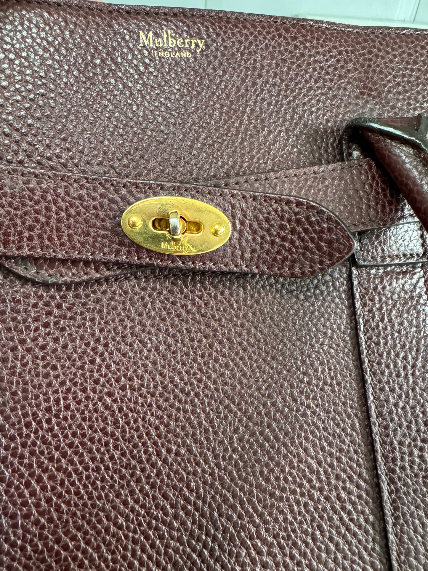 Mulberry Large Zipped Bayswater - Oxblood