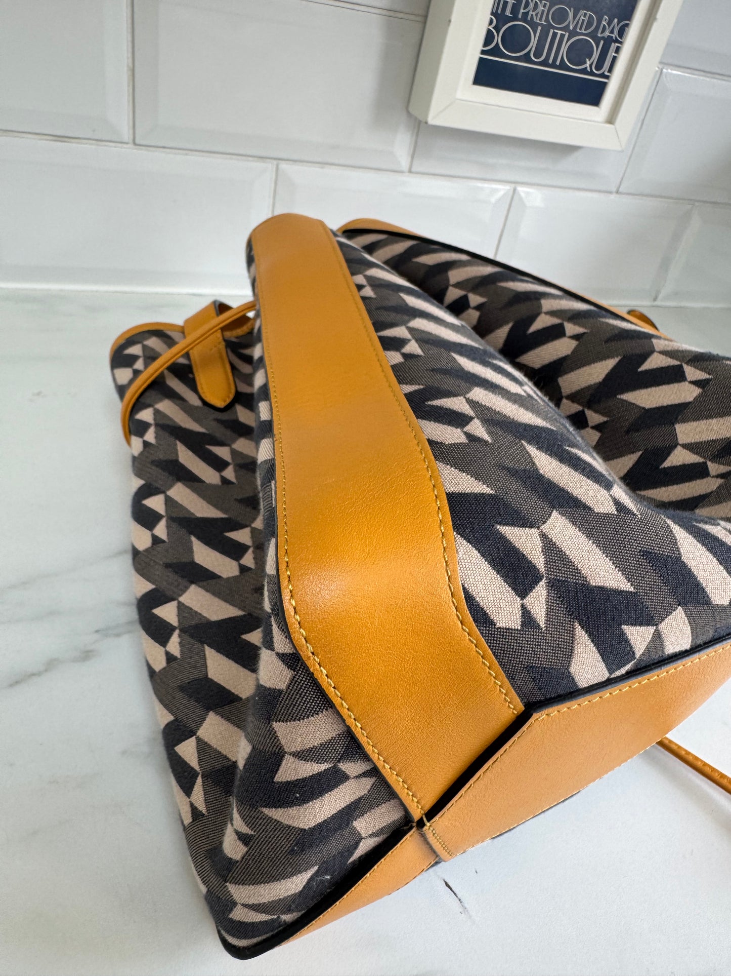 Mulberry Small Millie Tote - Deep Amber & Monogram