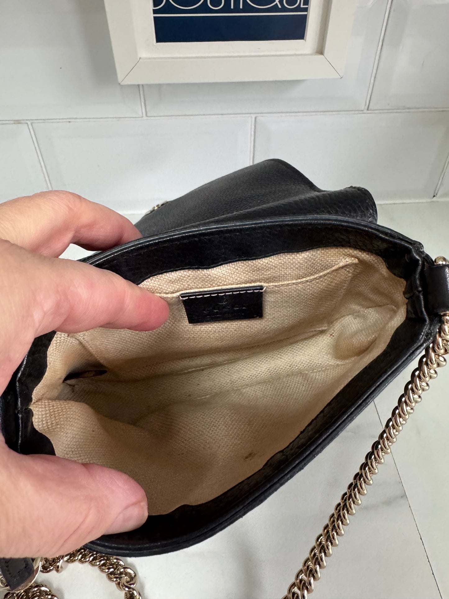 Gucci Small Soho Flap - Black